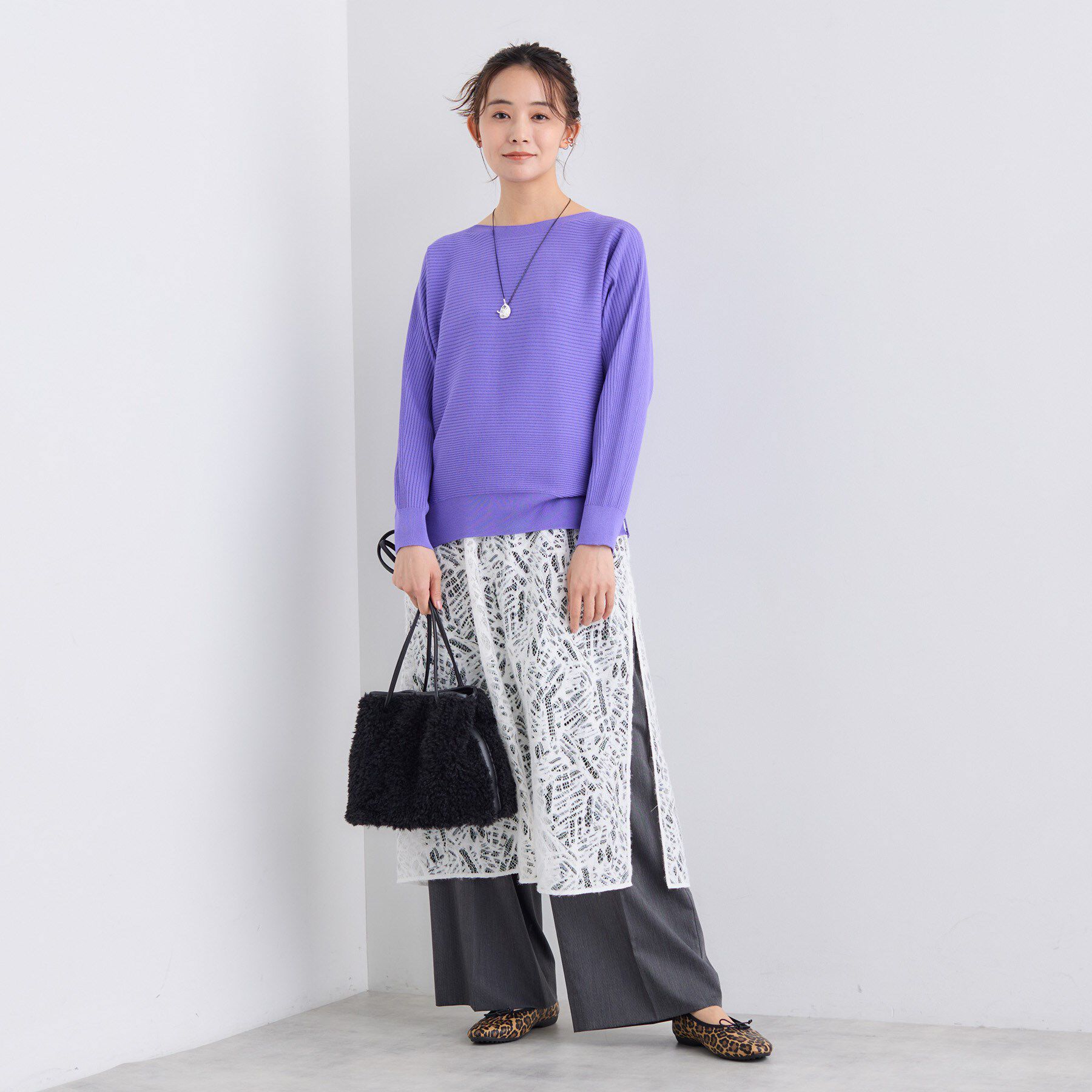 INDIVI「【洗える／体型カバー】美シルエットニット」|ニット・セーター|