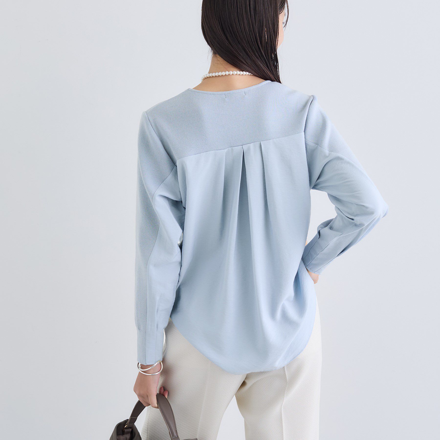 INDIVI「【洗える／選べる8色】トーンアップニット」|ニット・セーター|