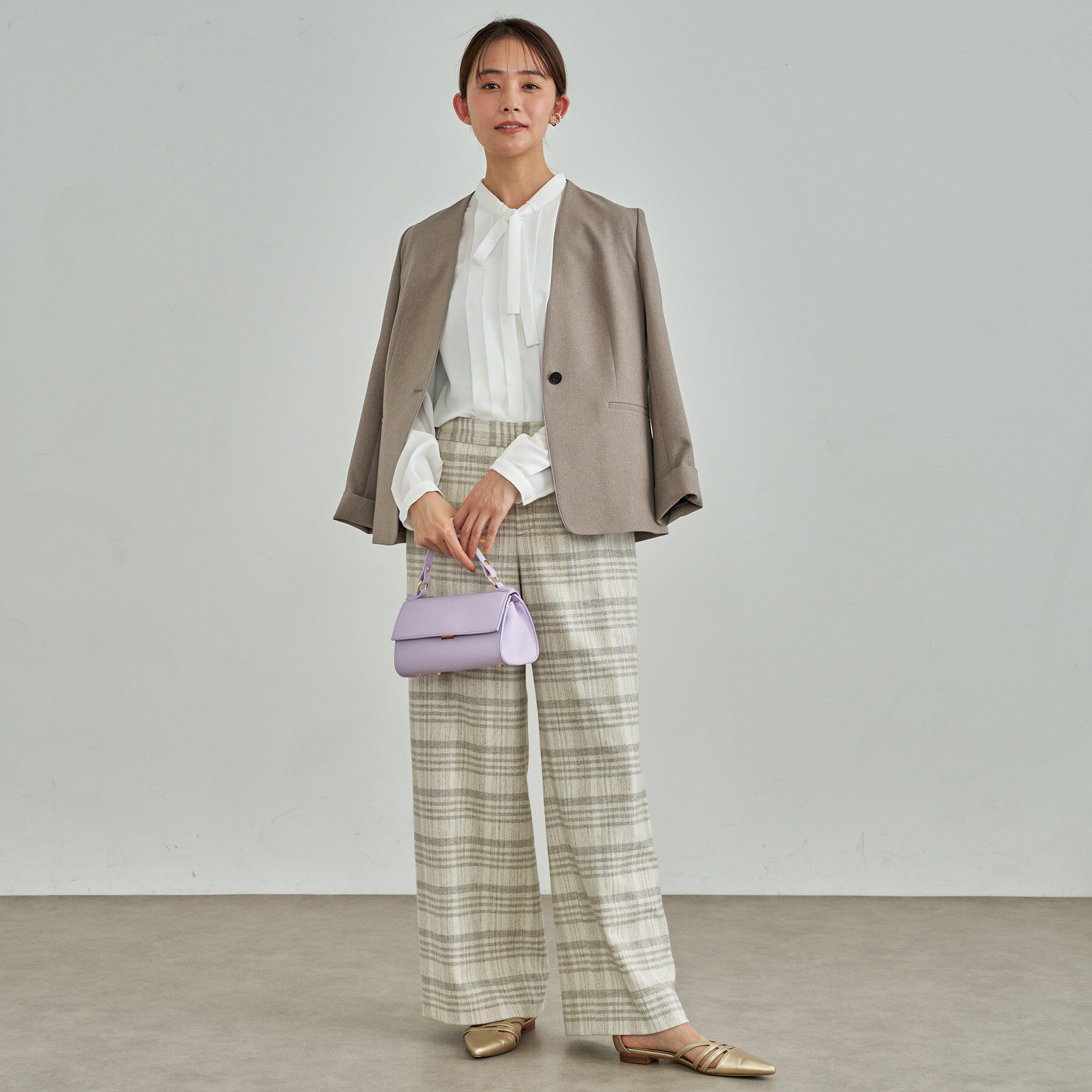 INDIVI「【きれいめ／オフィス／セレモニー】2WAYリボンタイブラウス」|シャツ・ブラウス|