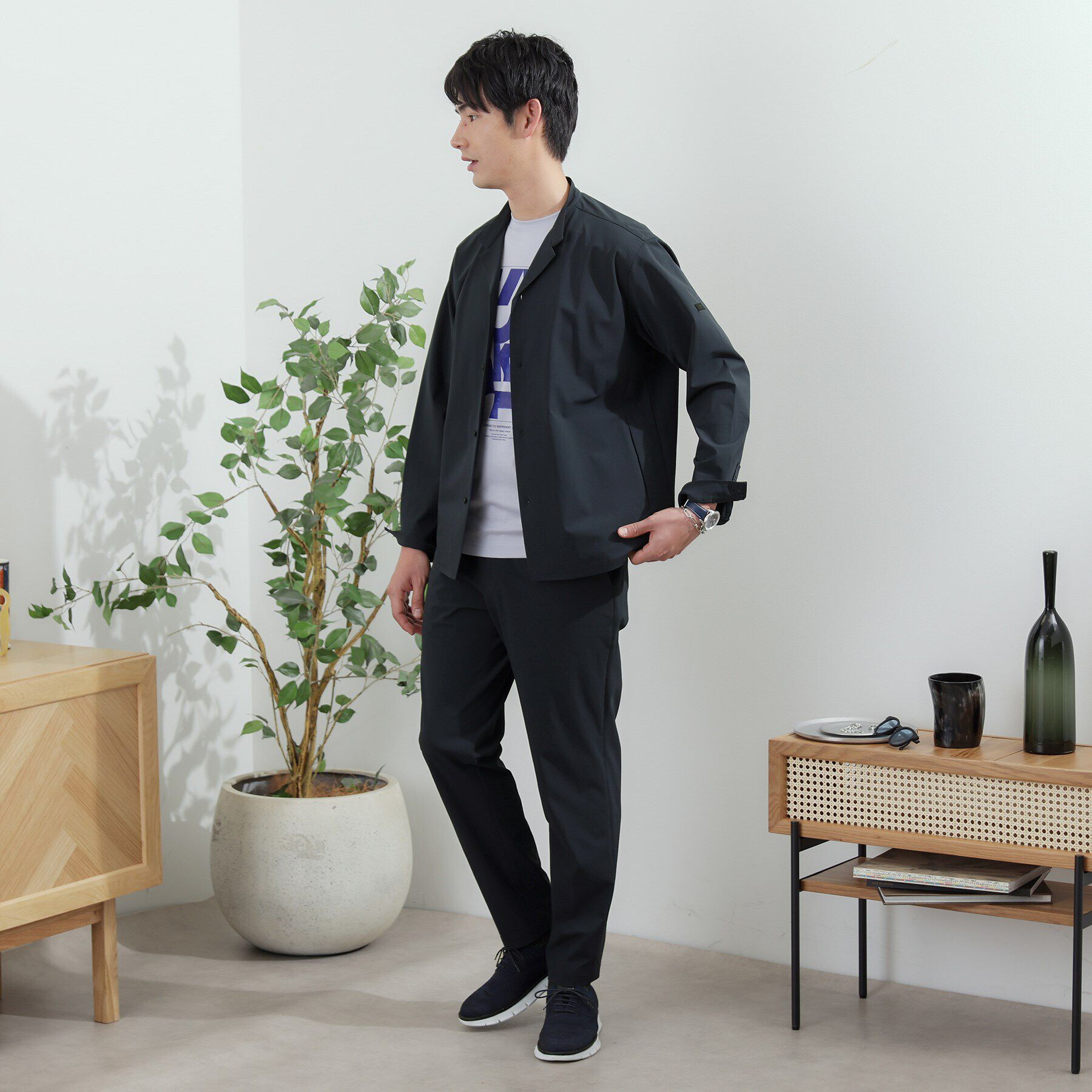 TAKEO KIKUCHI「ハイストレッチ スリム イージーパンツ」|その他|