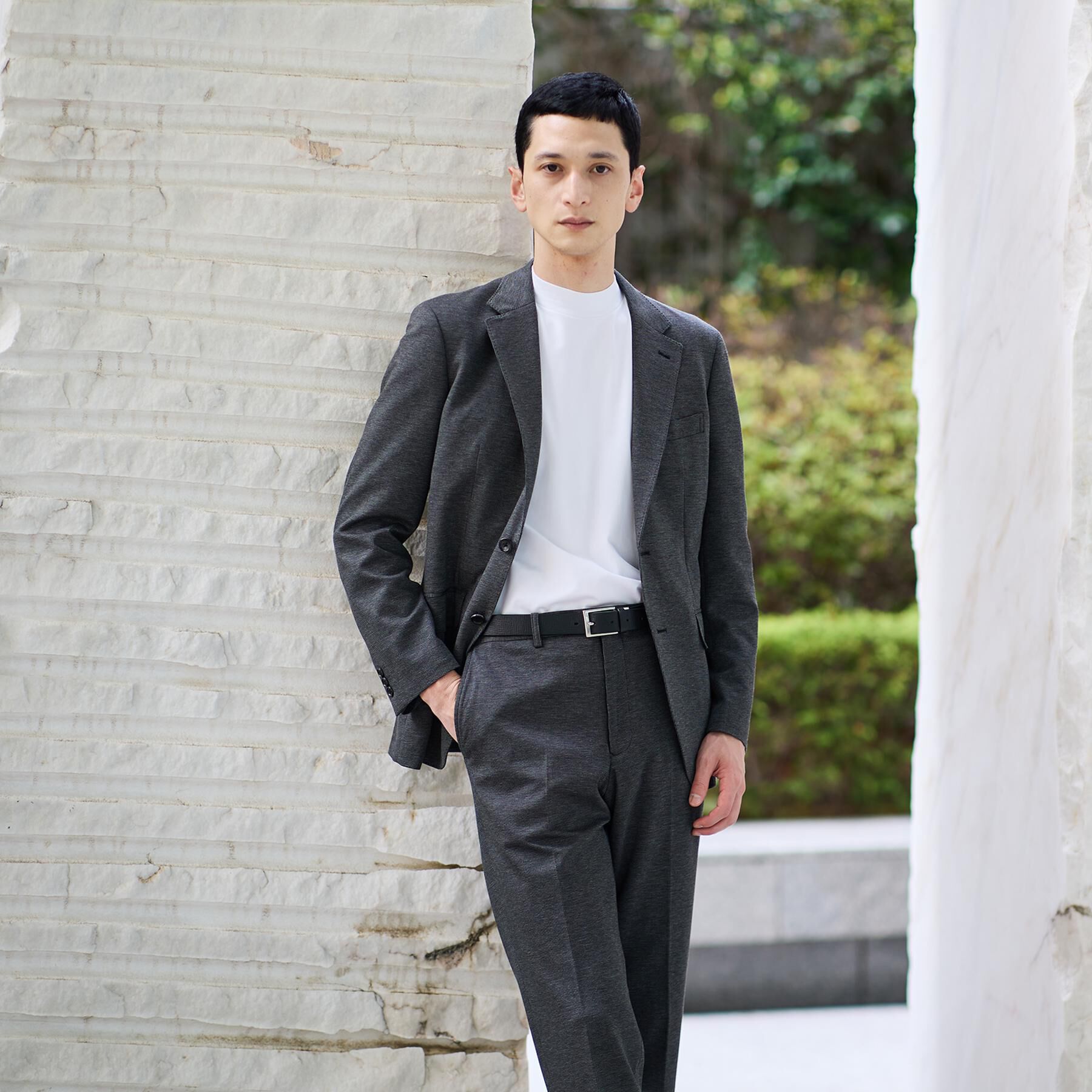 TAKEO KIKUCHI「【None Of Stress】アクティブジャージ 千鳥 ジャケット」|テーラードジャケット|