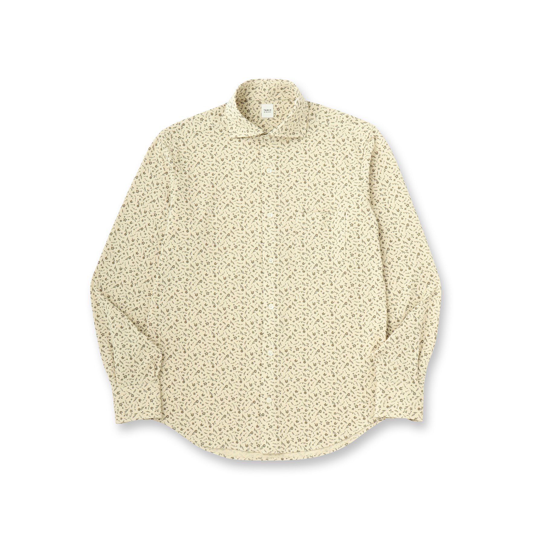 TAKEO KIKUCHI「クールマックス 鹿の子 フラワープリントシャツ」|シャツ・ブラウス|