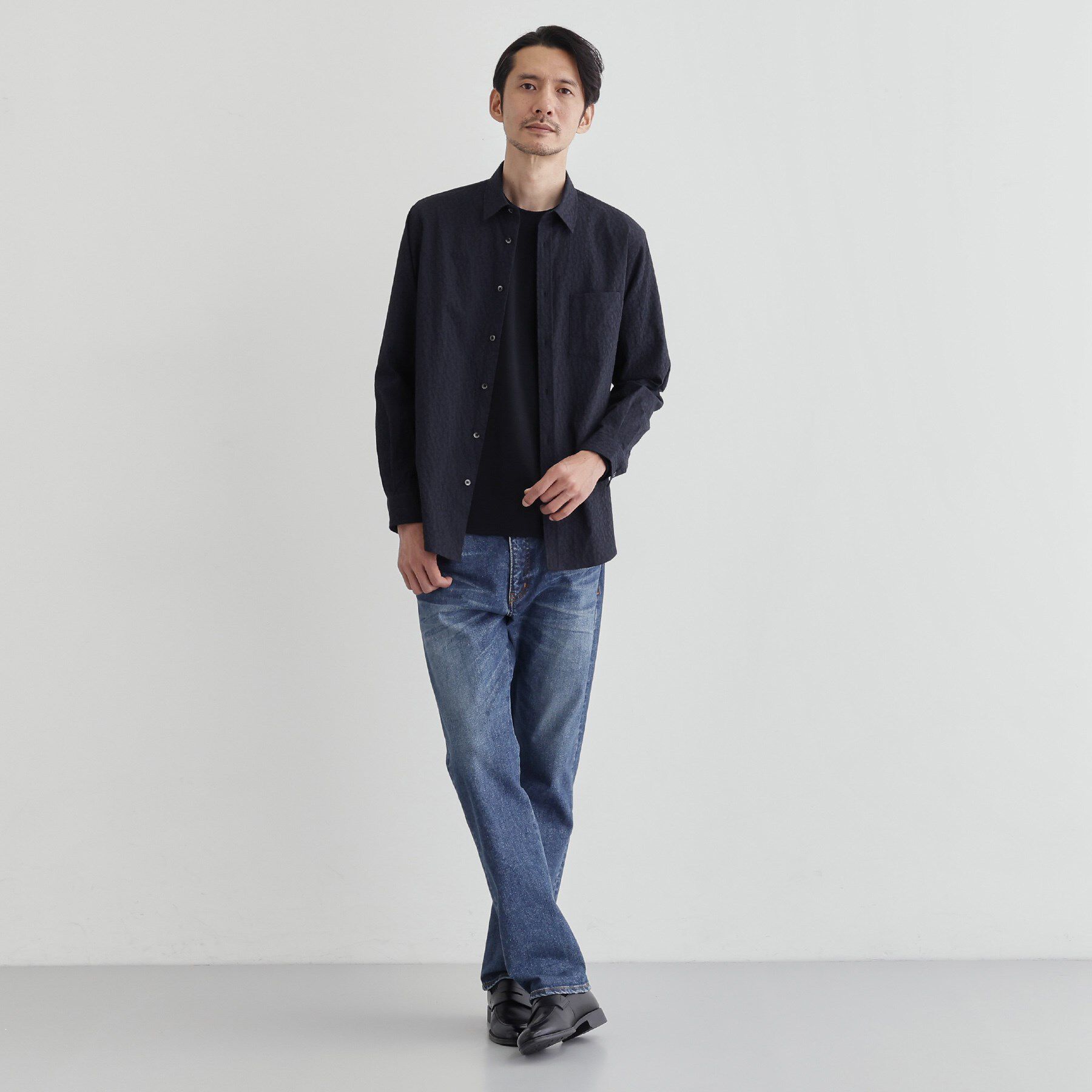 TAKEO KIKUCHI「【Made in JAPAN】播州織 ドビー千鳥シャツ」|シャツ・ブラウス|