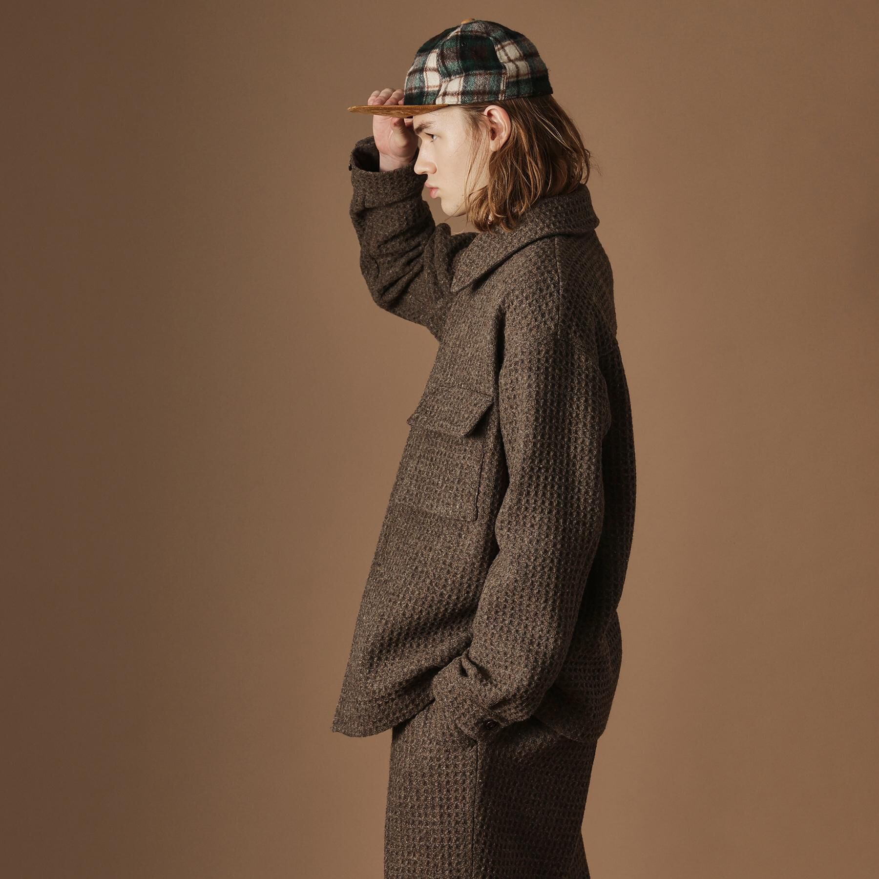 40CARATS&525「ウールワッフルオーバーシャツ」|シャツ・ブラウス|