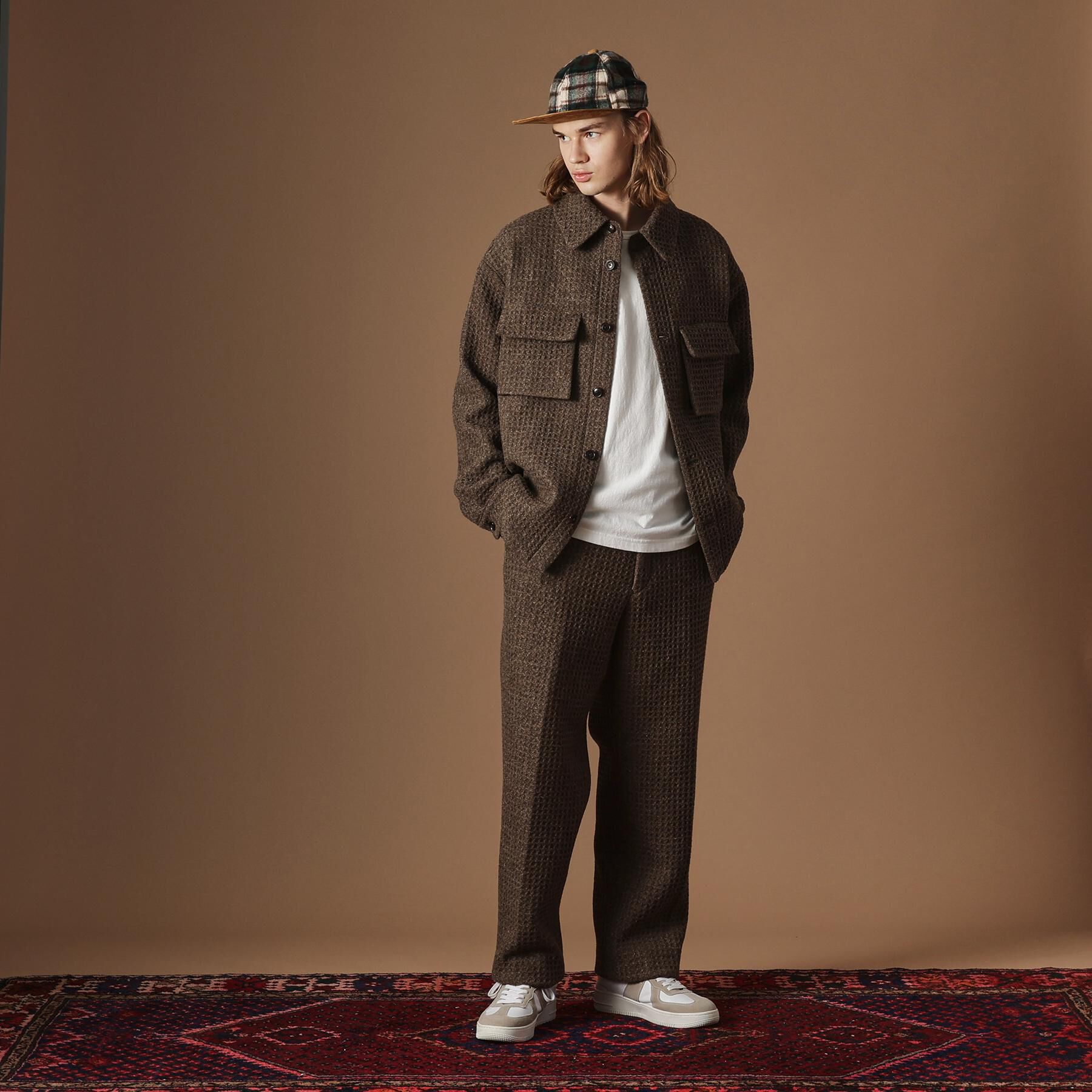 40CARATS&525「ウールワッフルオーバーシャツ」|シャツ・ブラウス|