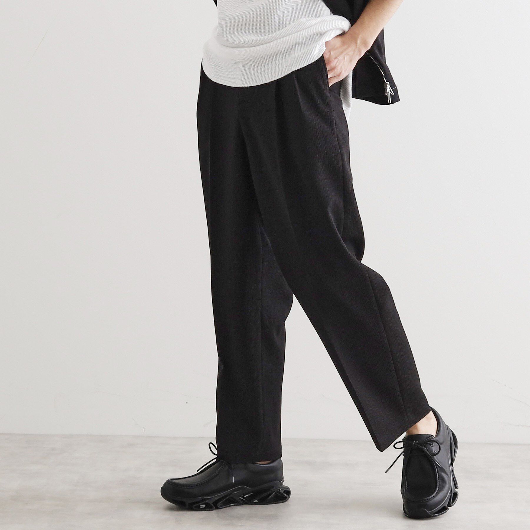 tk.TAKEO KIKUCHI「【セットアップ対応】テッククレープルーズテーパードパンツ」|その他|