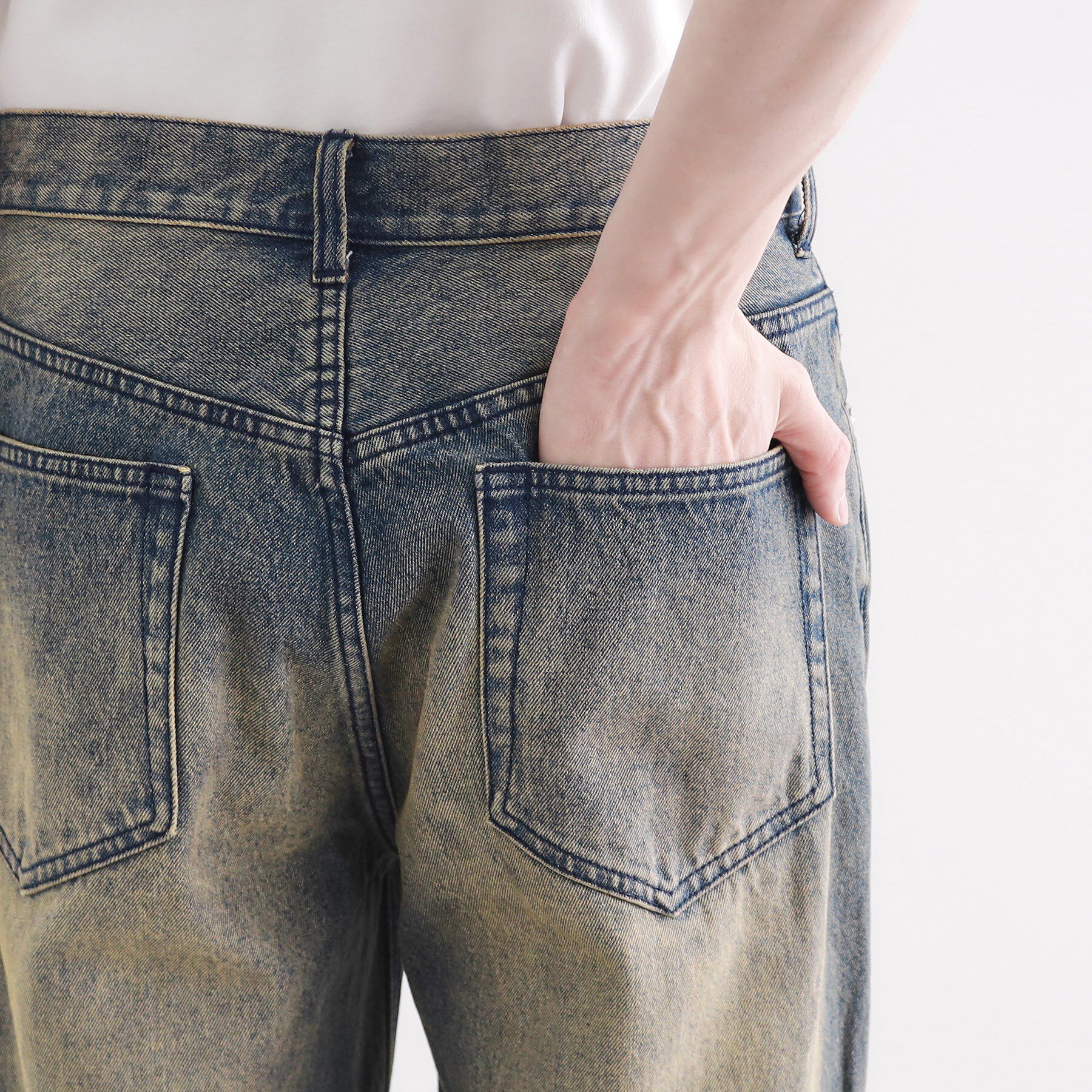 tk.TAKEO KIKUCHI「フレアデニムパンツ」|デニム|