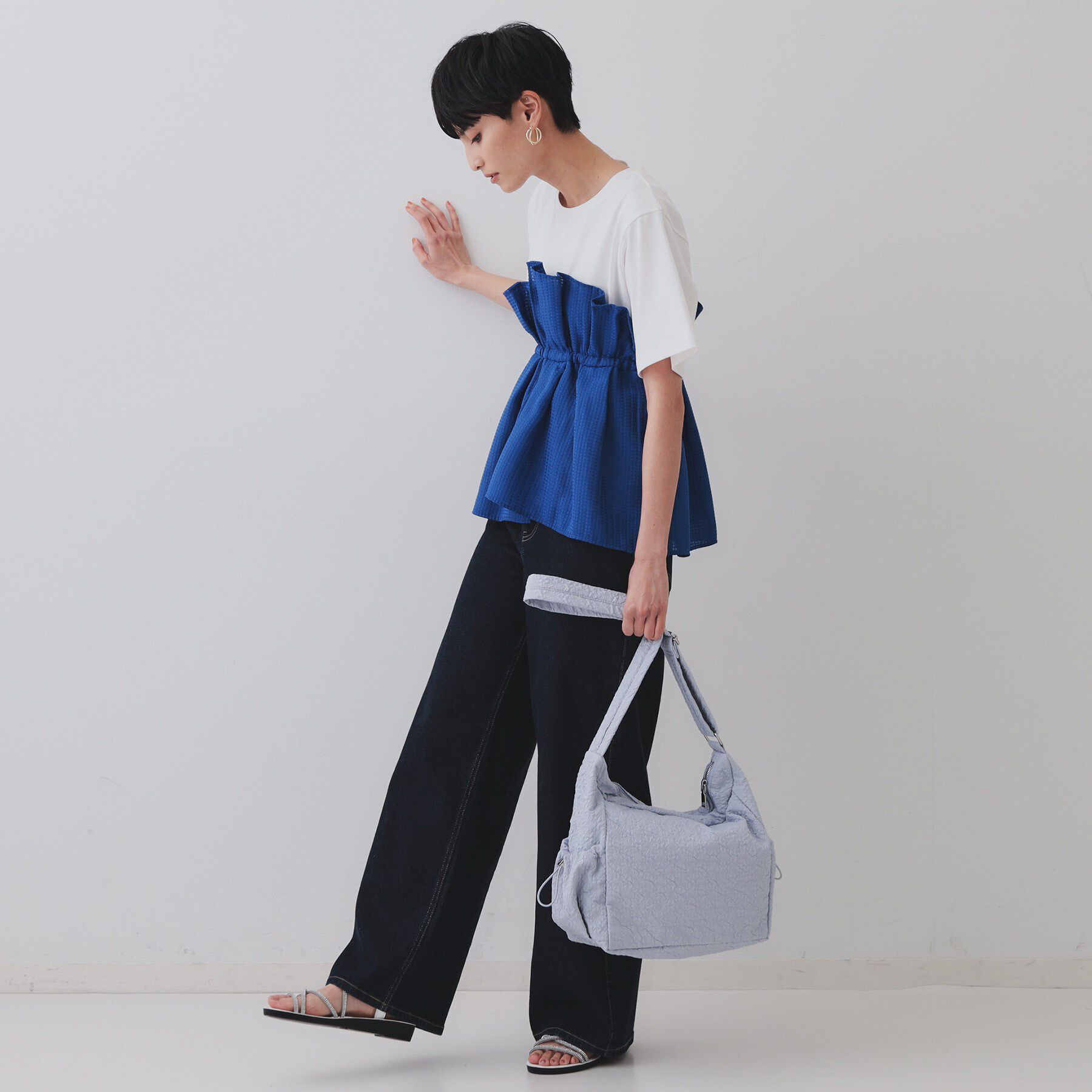 OPAQUE.CLIP「【2WAY／A4サイズ対応】ふくれジャカードショルダーバッグ」|ショルダー・メッセンジャー|