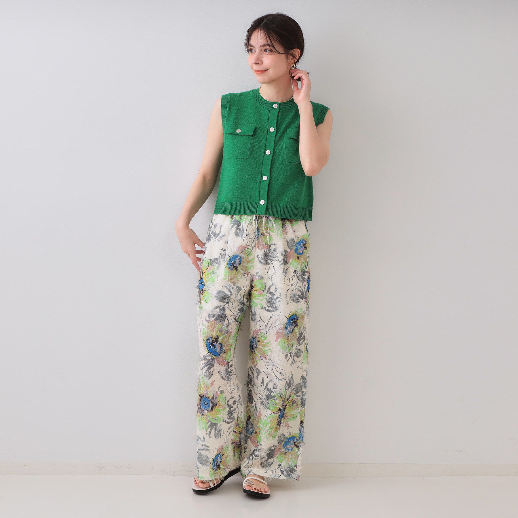 OPAQUE.CLIP「ダブルポケットニット【洗濯機洗い可】」|ニット・セーター|