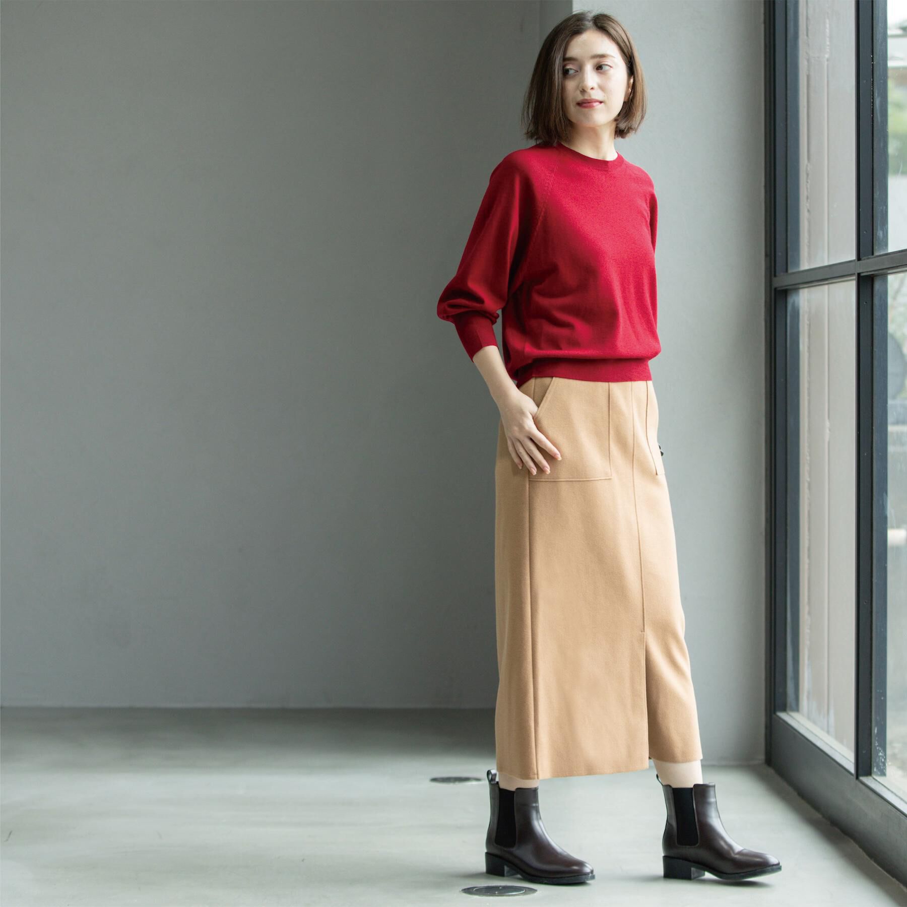 OPAQUE.CLIP「ウールライクタイトスカート【洗濯機洗い可】《8col》」|スカート|