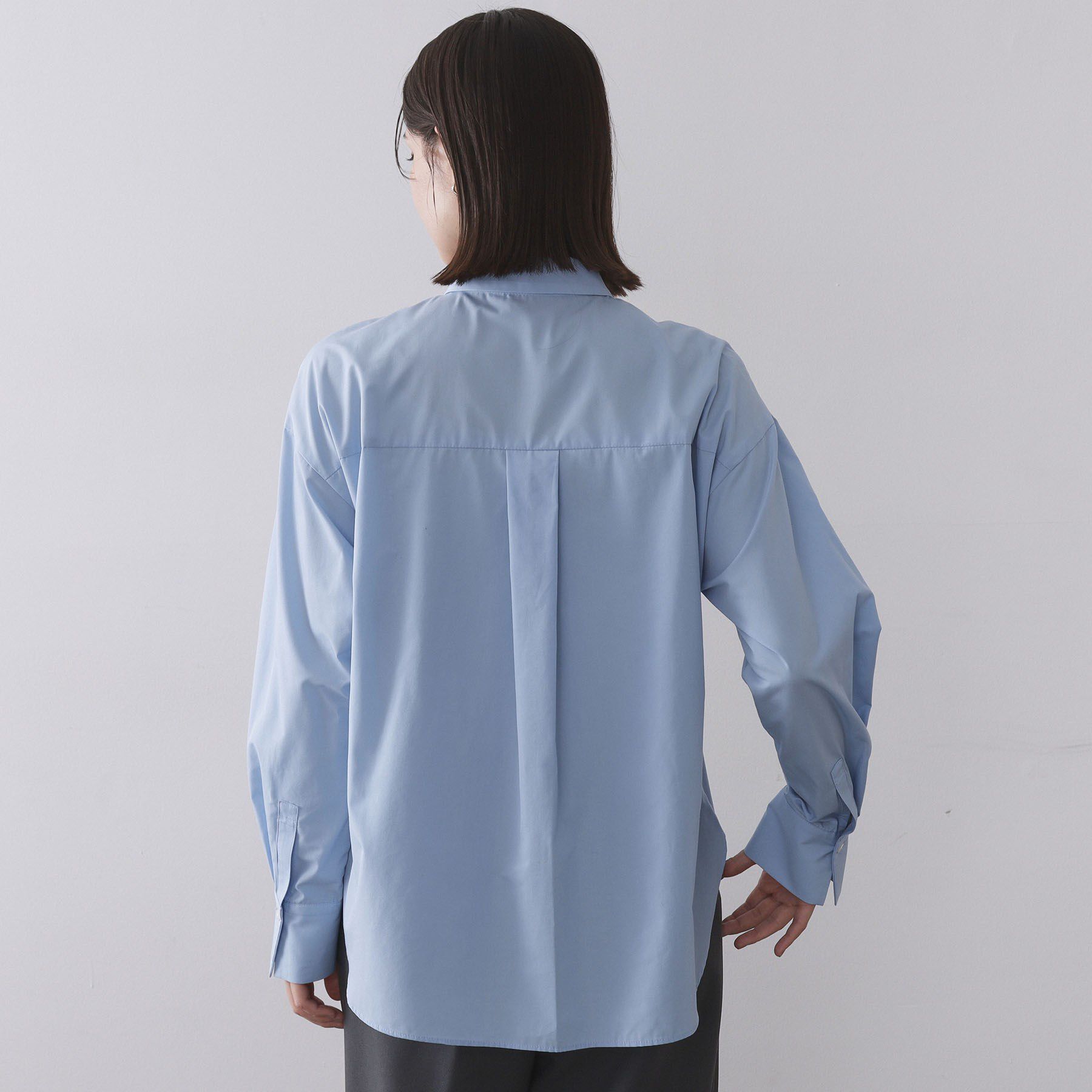 OPAQUE.CLIP「ポケット刺繍レギュラーカラーシャツ【洗濯機OK】」|シャツ・ブラウス|