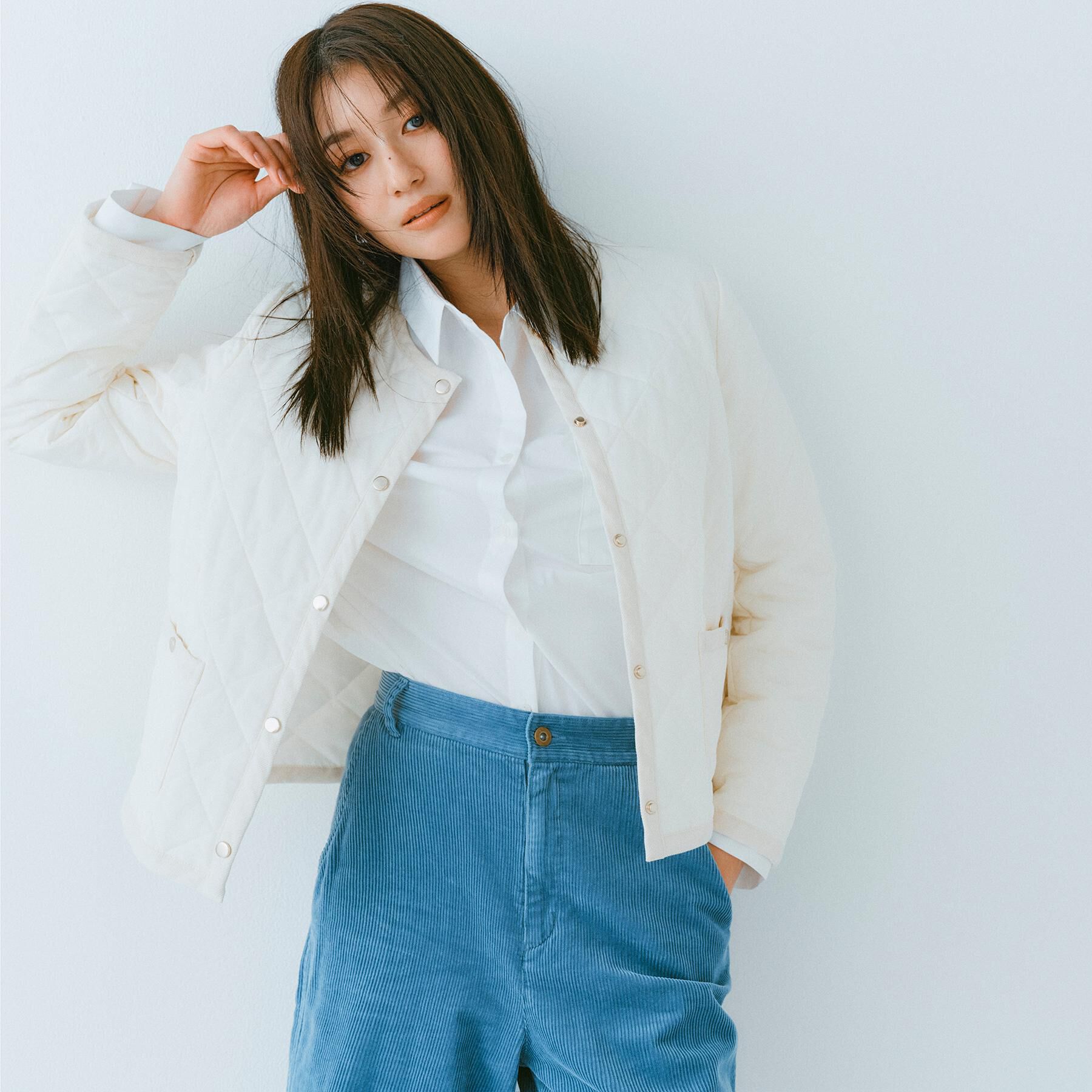 OPAQUE.CLIP「ポケット刺繍レギュラーカラーシャツ【洗濯機OK】」|シャツ・ブラウス|