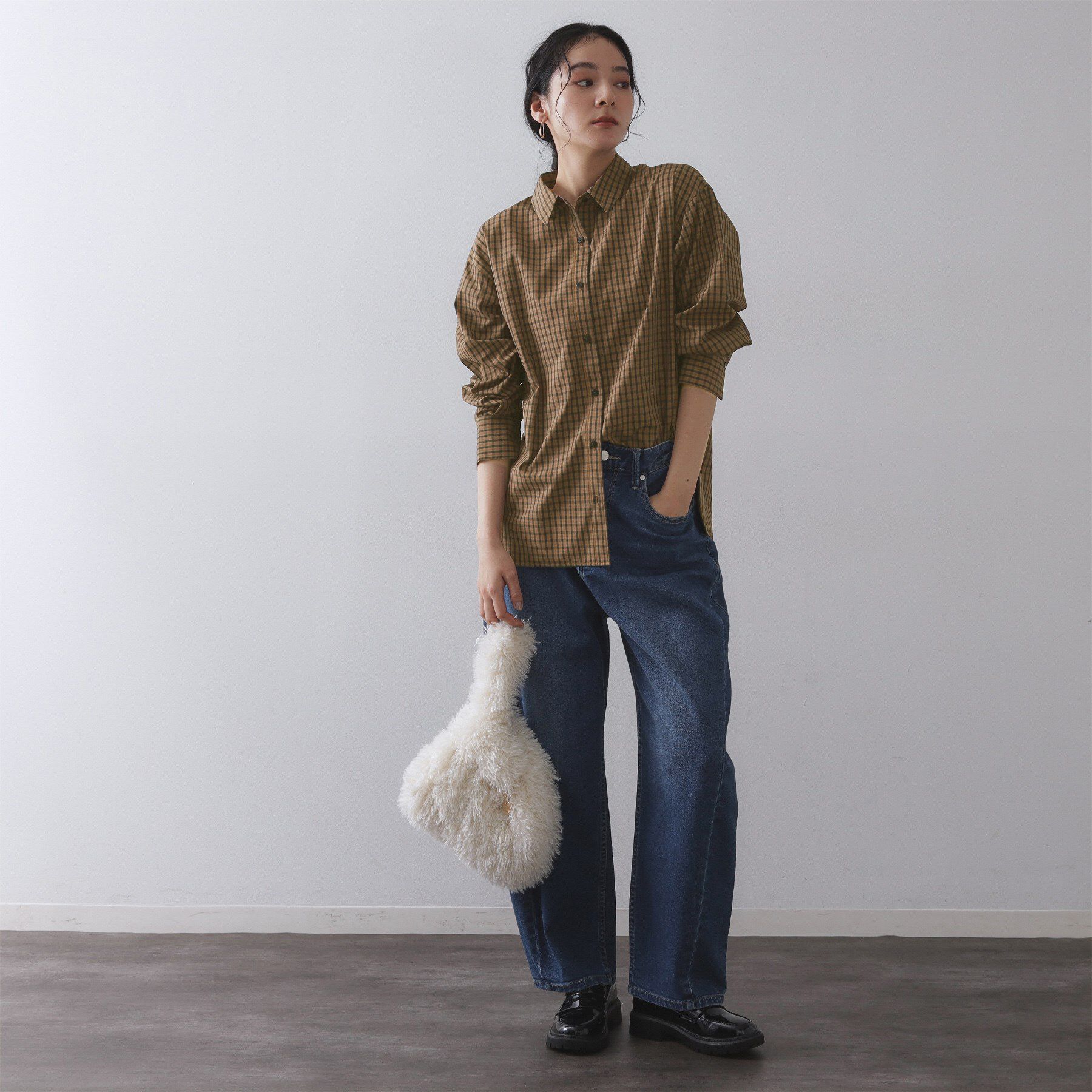 OPAQUE.CLIP「チェック柄レギュラーシャツ【洗濯機OK】」|シャツ・ブラウス|