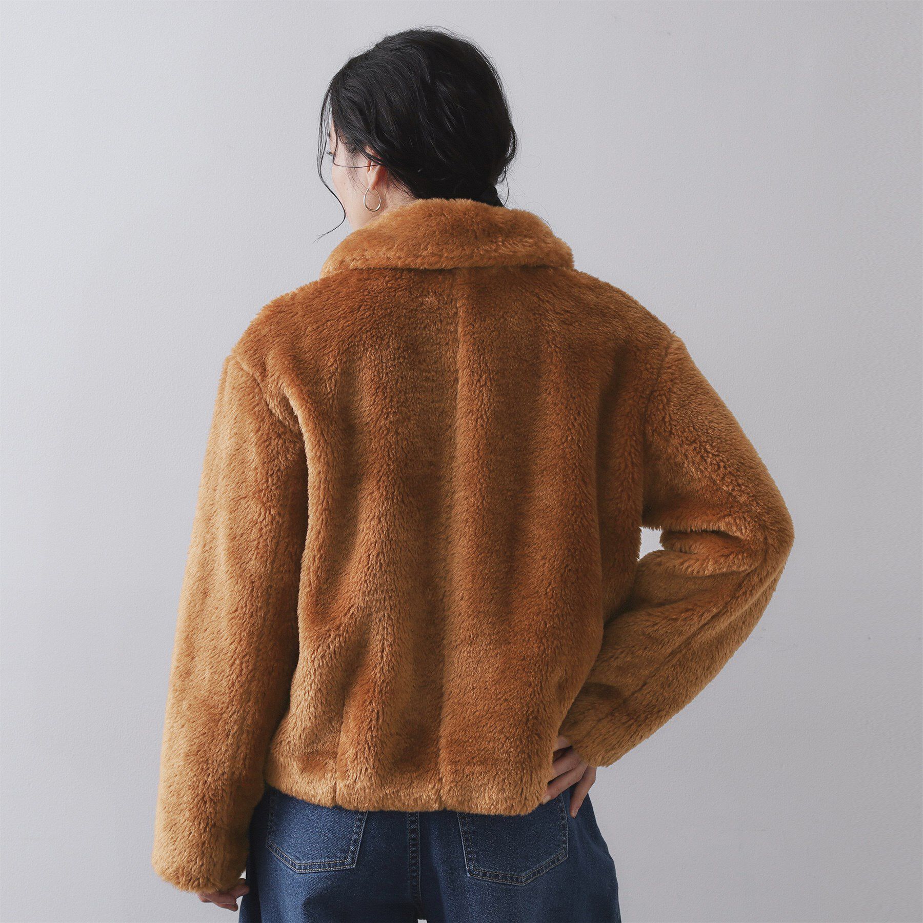 OPAQUE.CLIP「ステンカラーボアブルゾン【洗える】」|ブルゾン・スタジャン|