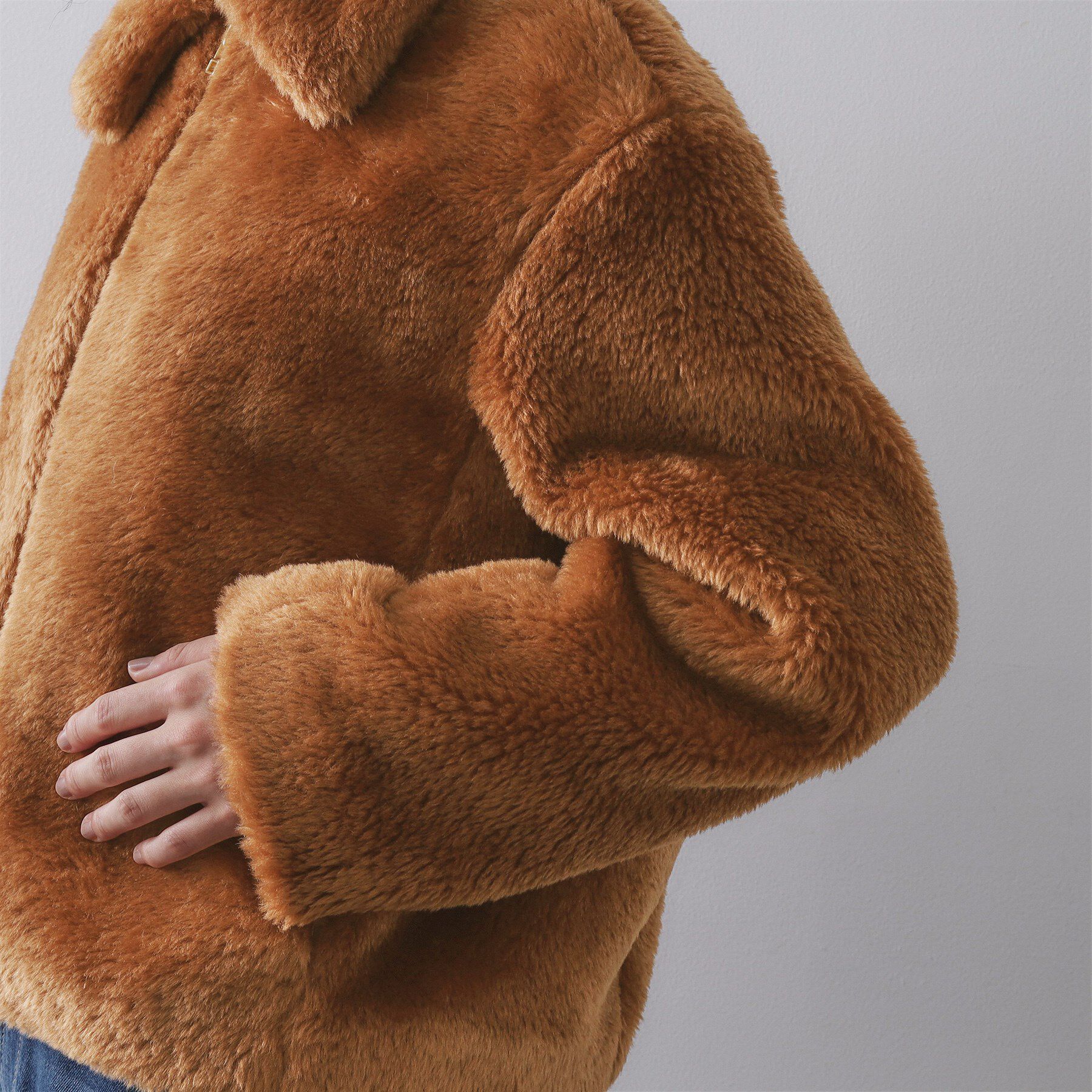 OPAQUE.CLIP「ステンカラーボアブルゾン【洗える】」|ブルゾン・スタジャン|