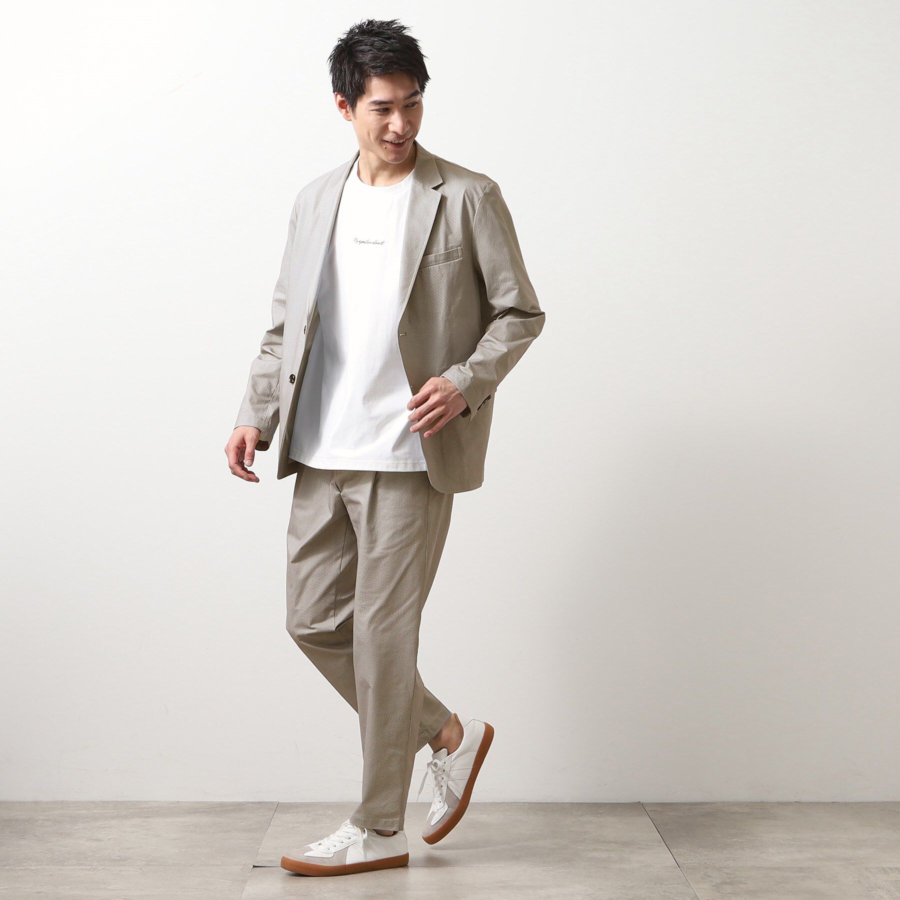 THE SHOP TK「スマートムーブメッシュジャケット【セットアップ可/洗濯機OK】」|テーラードジャケット|