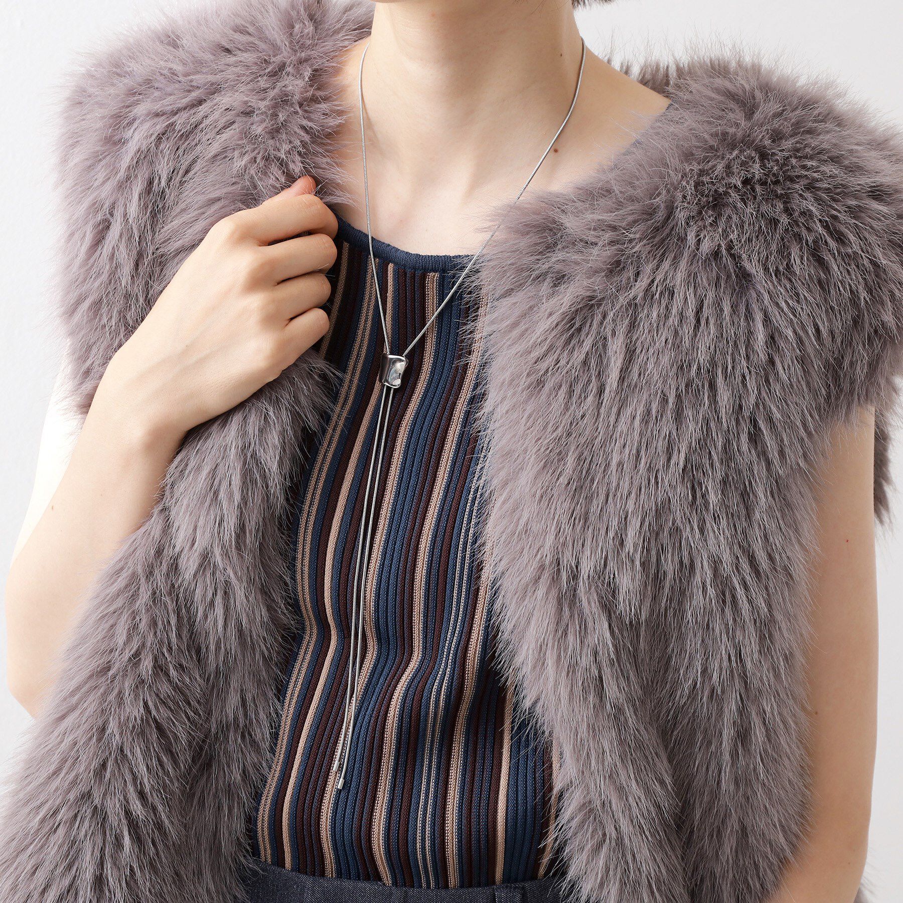 THE SHOP TK「ループタイメタルネックレス」|ネックレス|