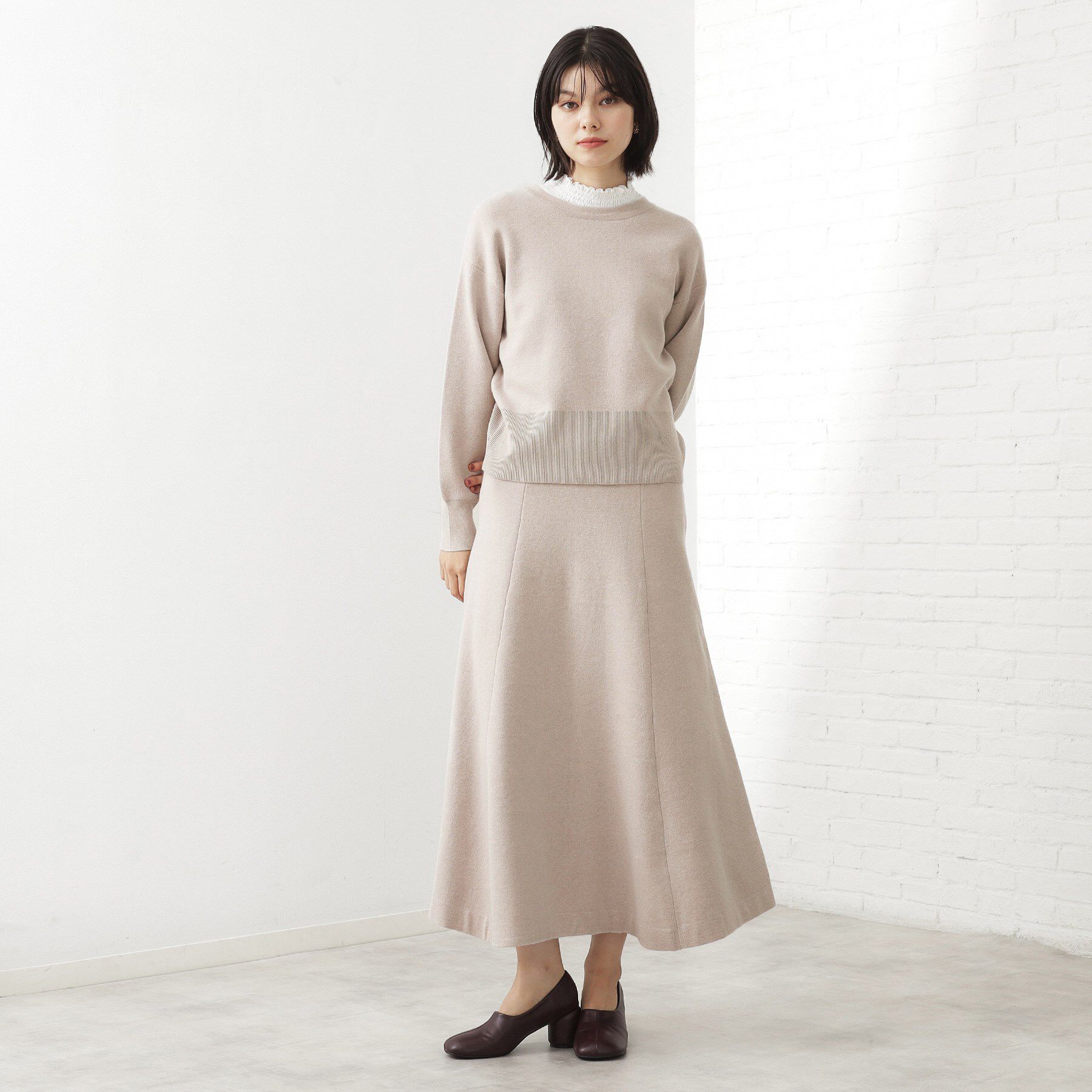 THE SHOP TK「【前後2WAY】ニットセットアップ」|スーツ|グレージュ(050)