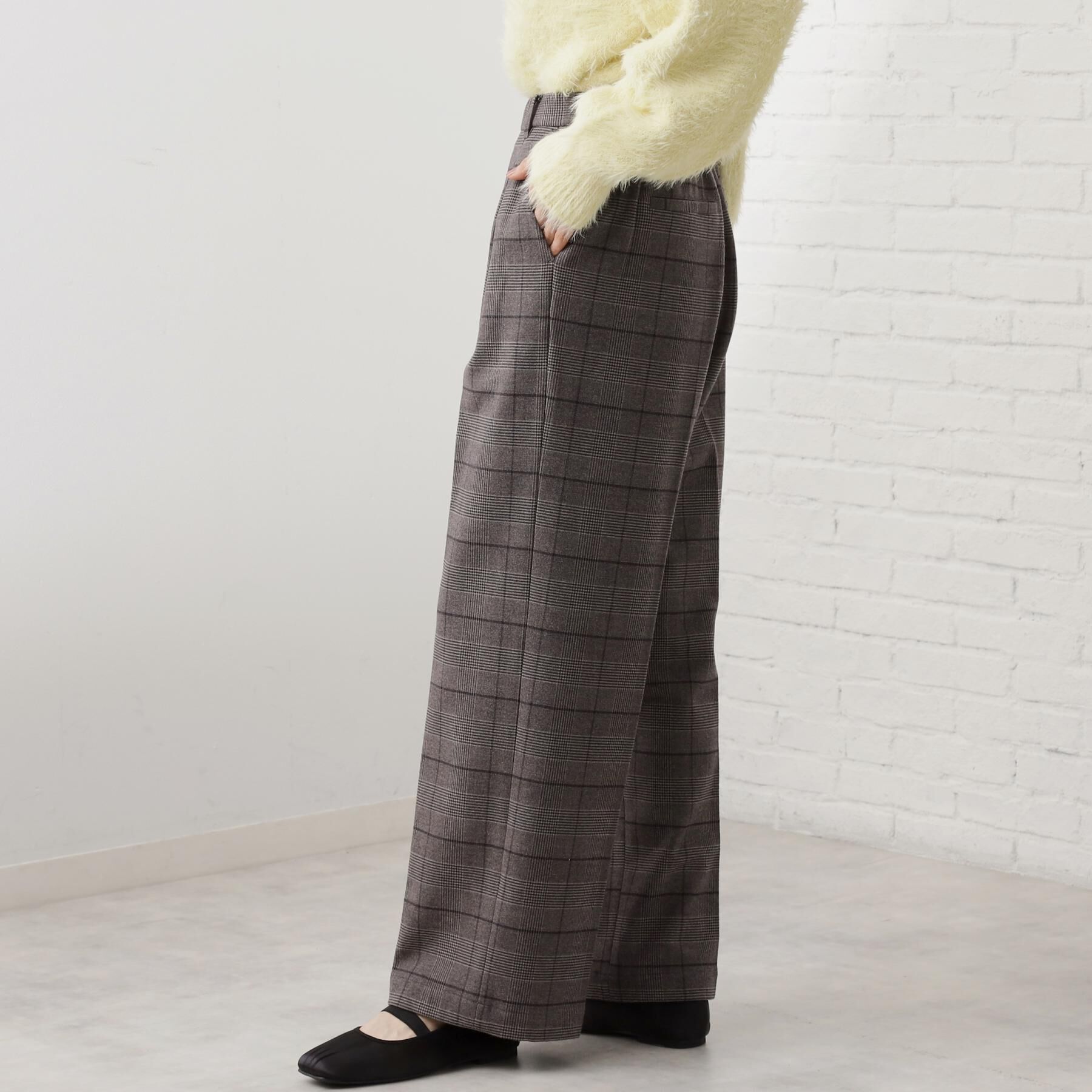 THE SHOP TK「【着丈選べる/XS～XLサイズ】あったか裏起毛ワイドパンツ」|その他|
