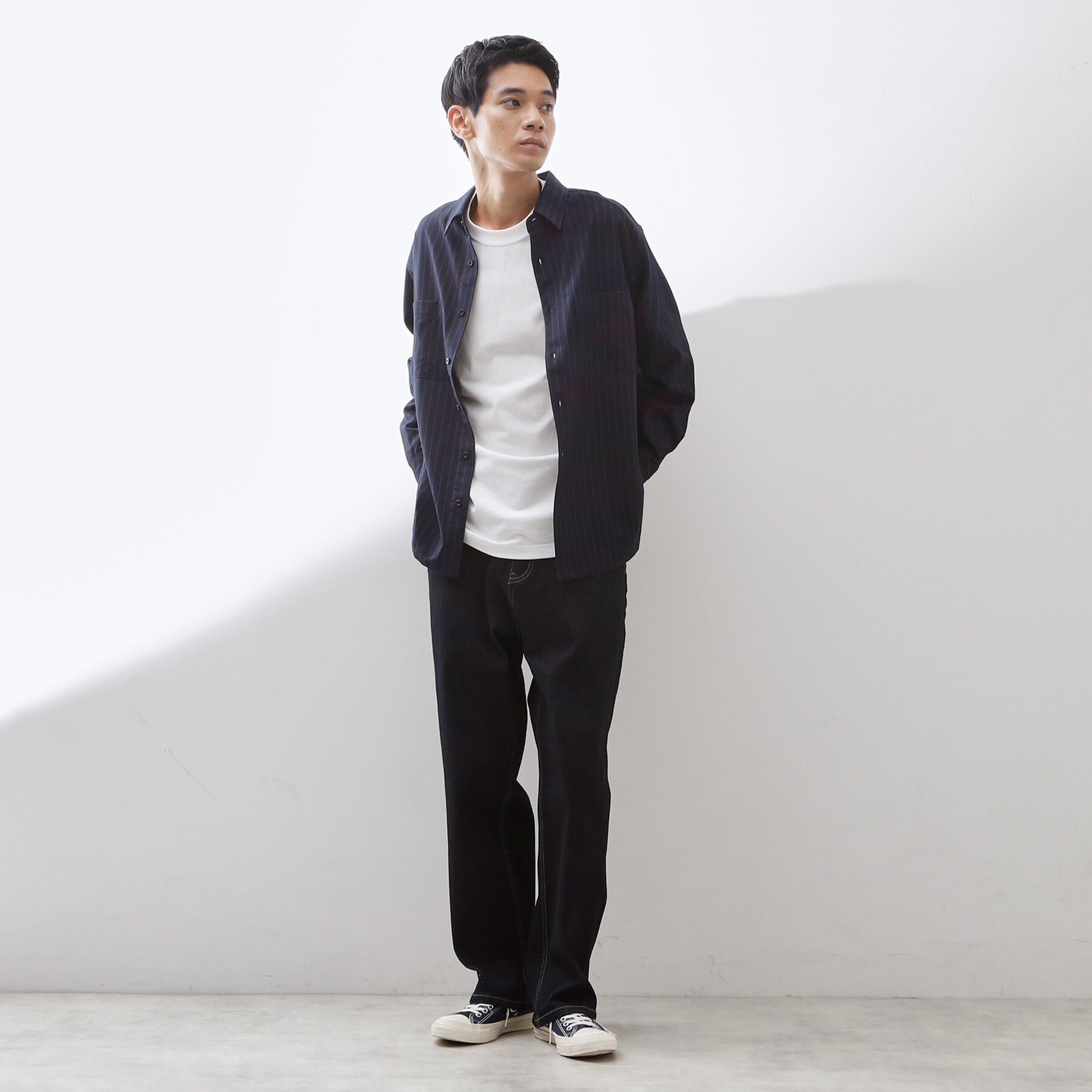 THE SHOP TK「コットンカーブデニム 【セットアップ可/洗濯機OK】」|デニム|