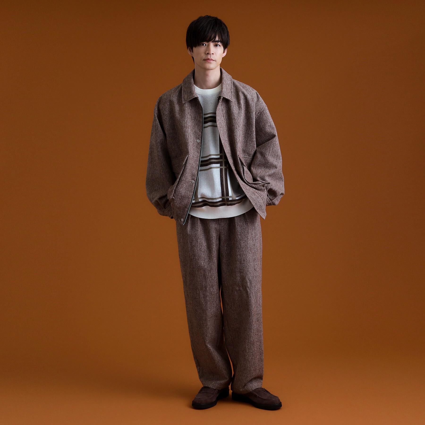 THE SHOP TK「ツイードフライトビッグブルゾン 【洗濯機OK／セットアップ可】」|ブルゾン・スタジャン|