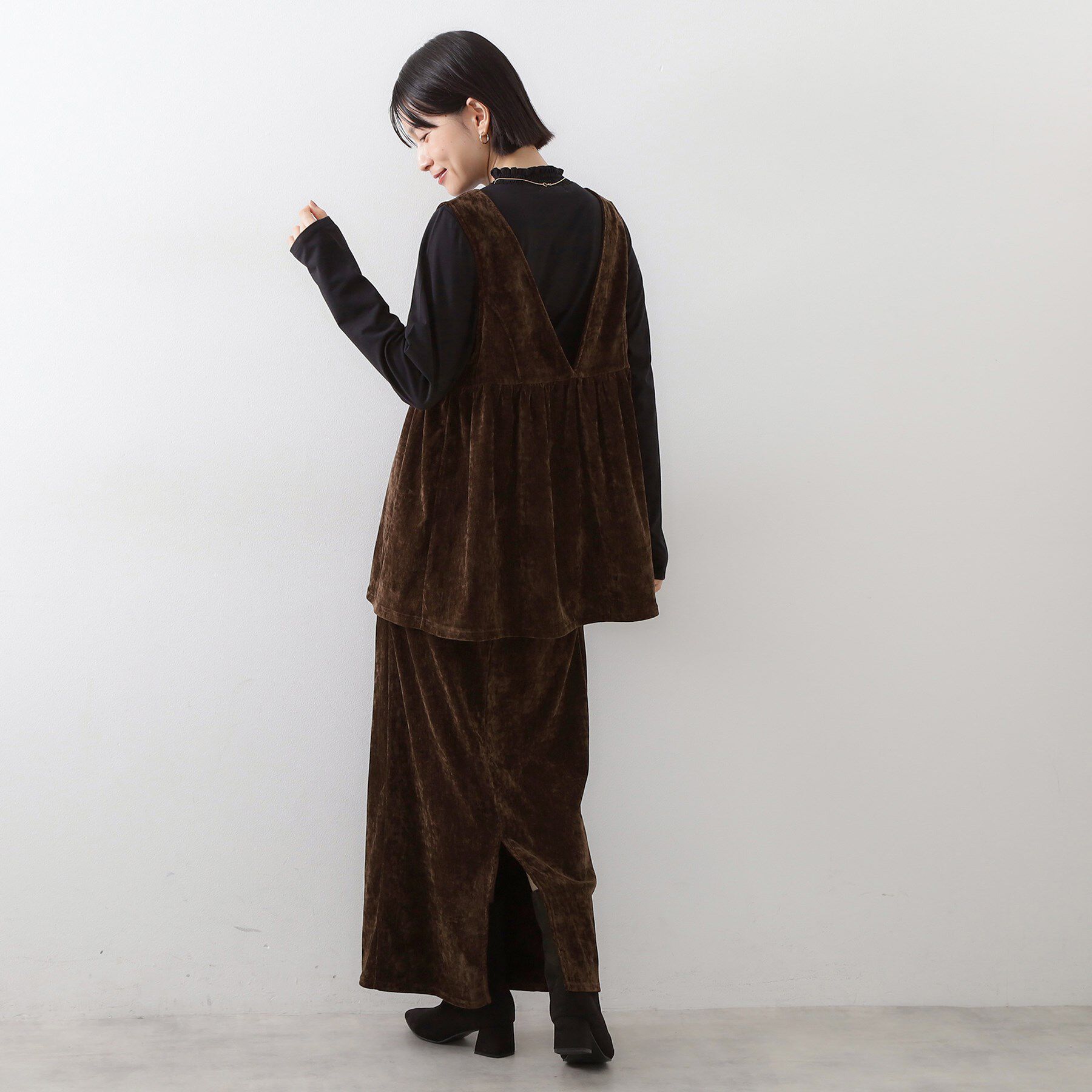 THE SHOP TK「ベロアセットアップ」|スーツ|