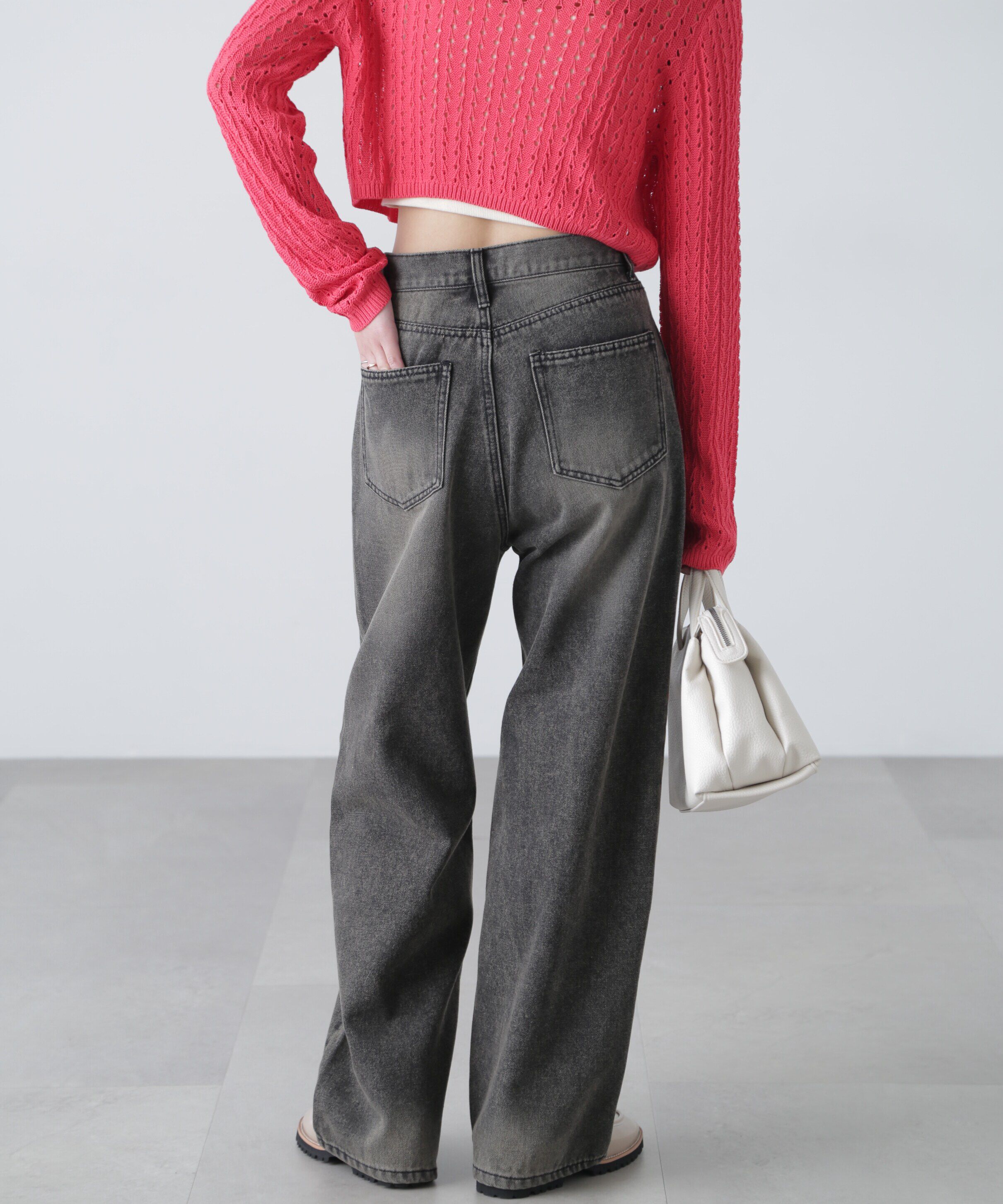  「ブラストオーバーダイワイドストレートデニムパンツ」|その他|