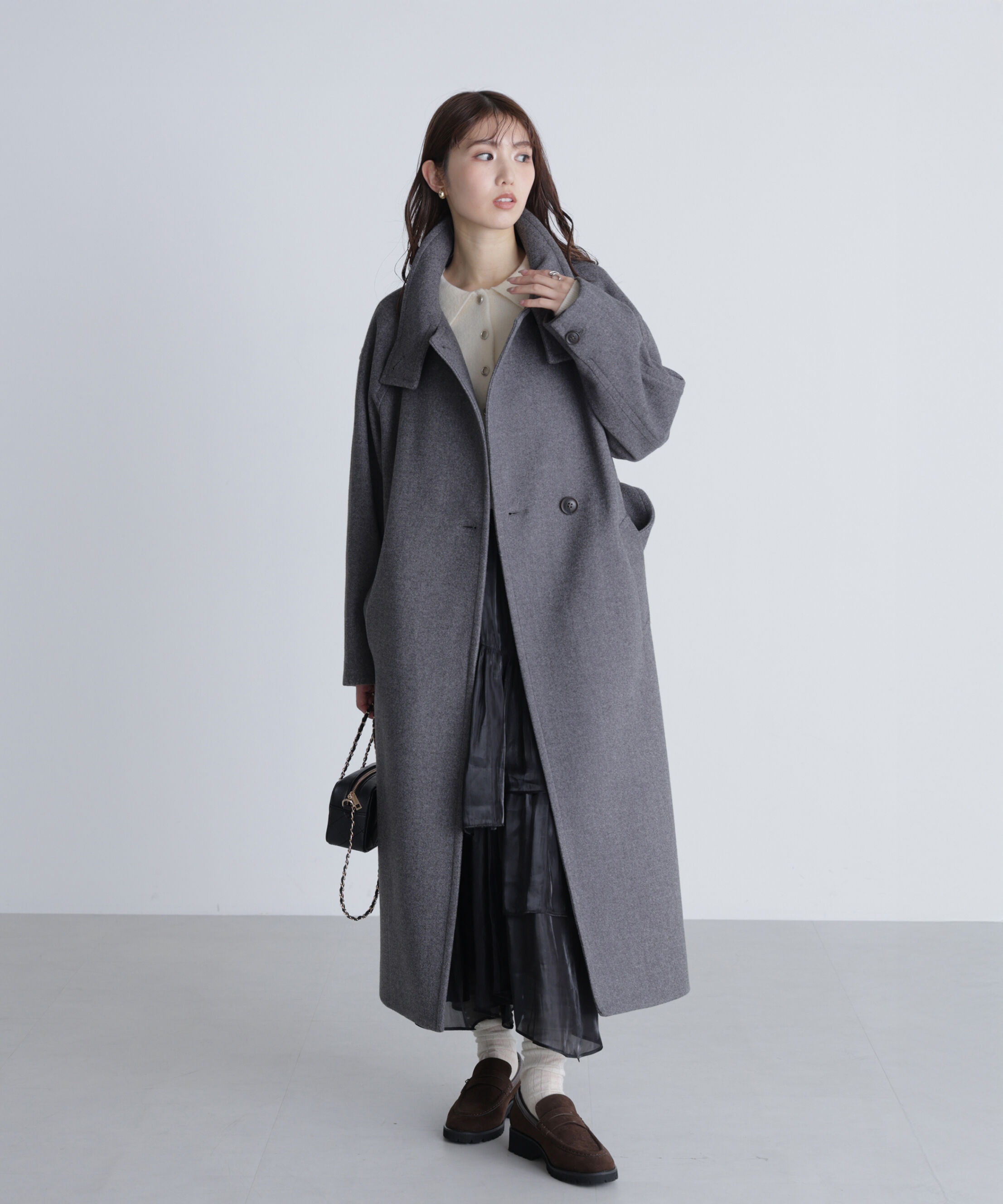  「[累計販売5000枚！選べる4色]スタンドカラーメルトンロングコート」|その他|