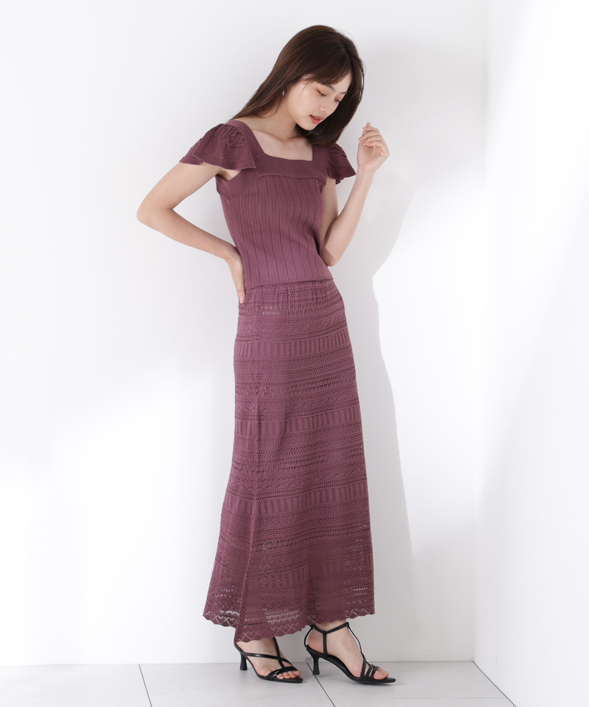 PROPORTION BODY DRESSING「透かし編 SETUP」|ワンピース|