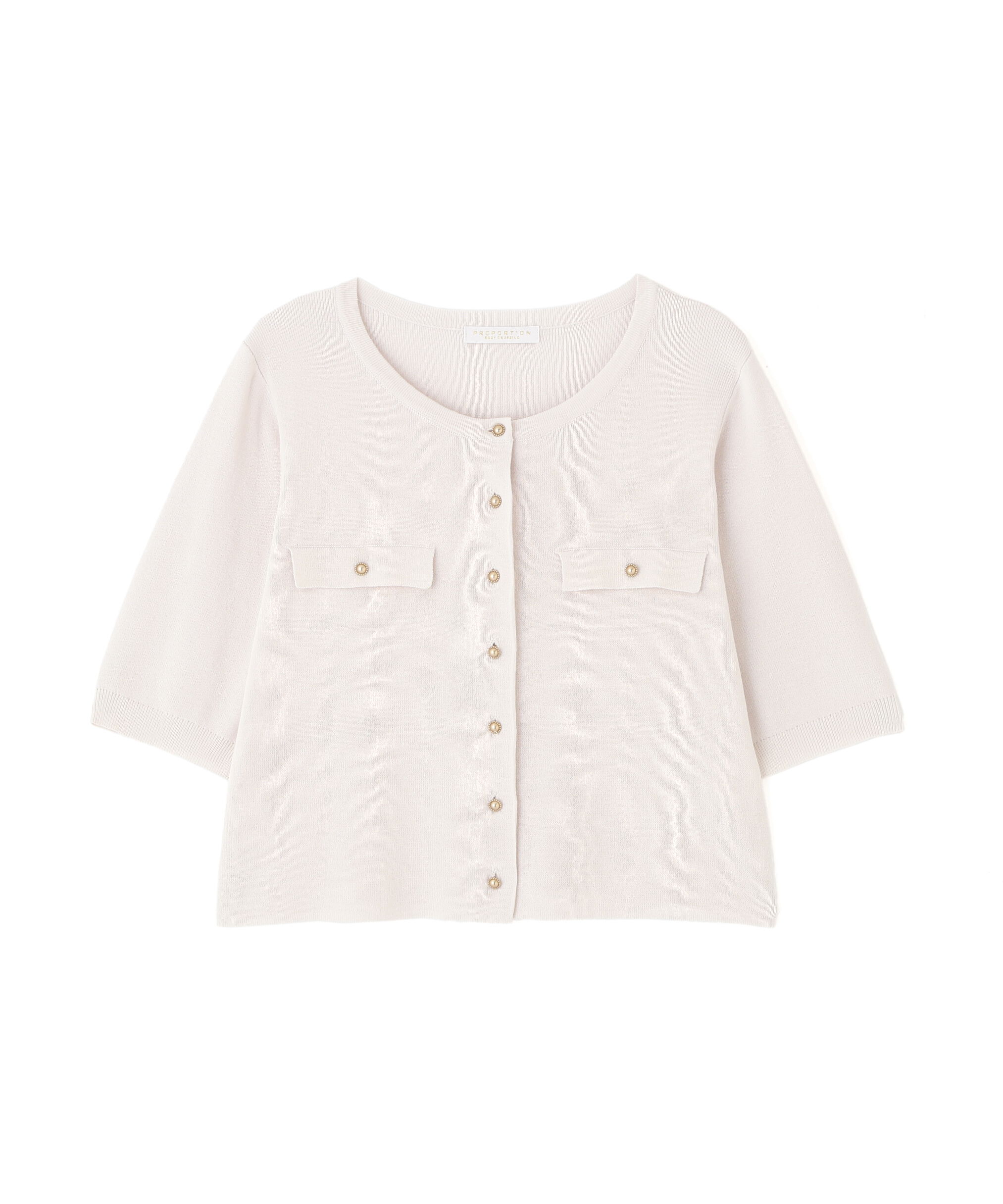 PROPORTION BODY DRESSING「ショート半袖カーディガン」|カーディガン|
