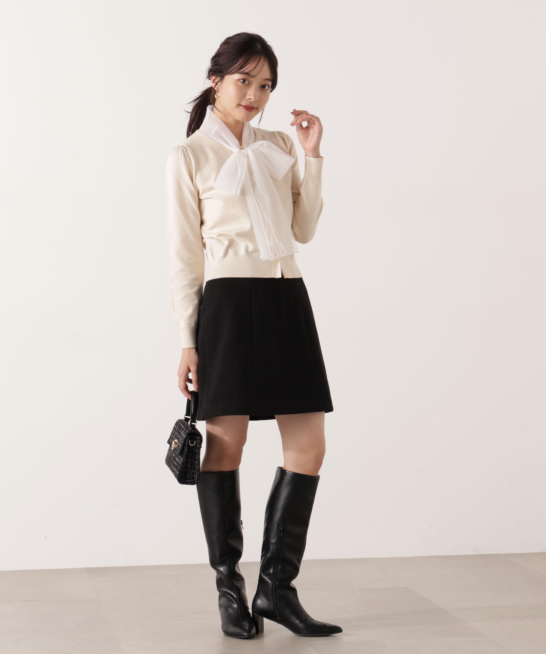 PROPORTION BODY DRESSING「《EDIT COLOGNE》台形ミニスカート 25AW」|スカート|