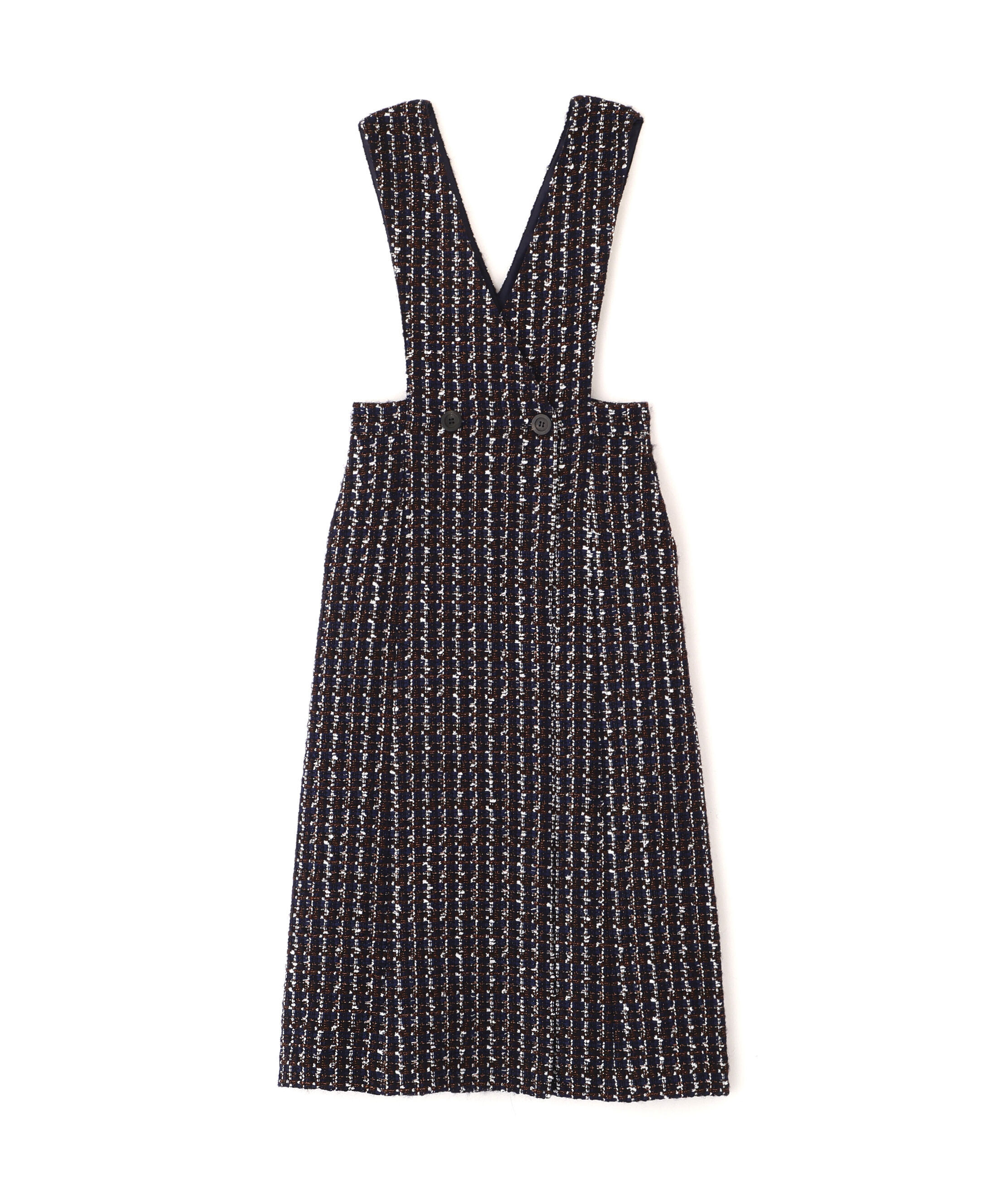  「◆ループツイードジャンバースカート」|ワンピース|