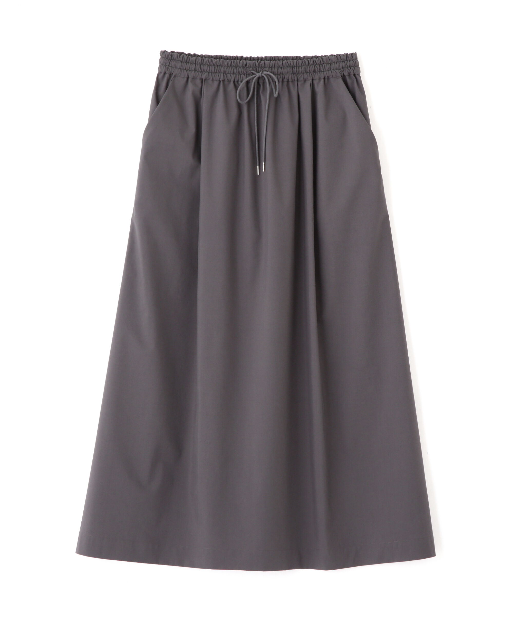  「◆コットンポリエステルウェザードローストリングタックスカート」|スカート|