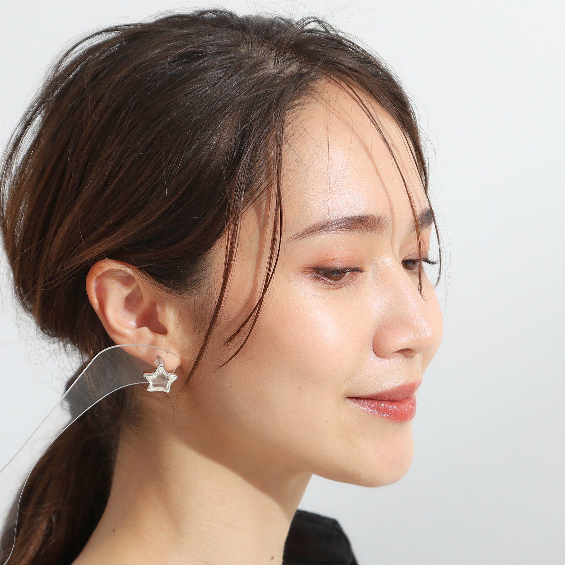 SHOO･LA･RUE「【チタンポスト】クリア星ピアス」|ピアス|