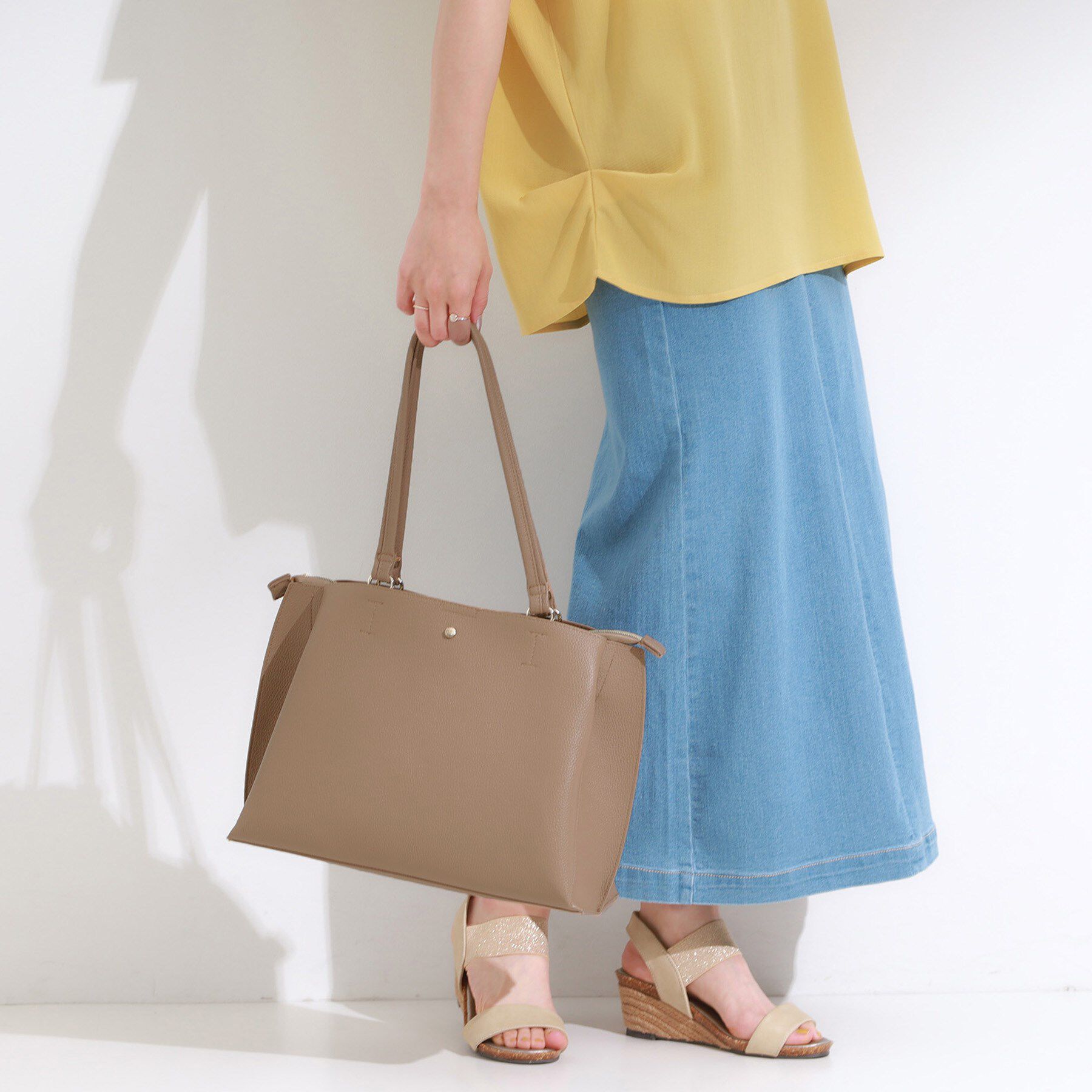 SHOO･LA･RUE「【軽量】ふわっと軽いトートバッグ【A4】」|トートバッグ|