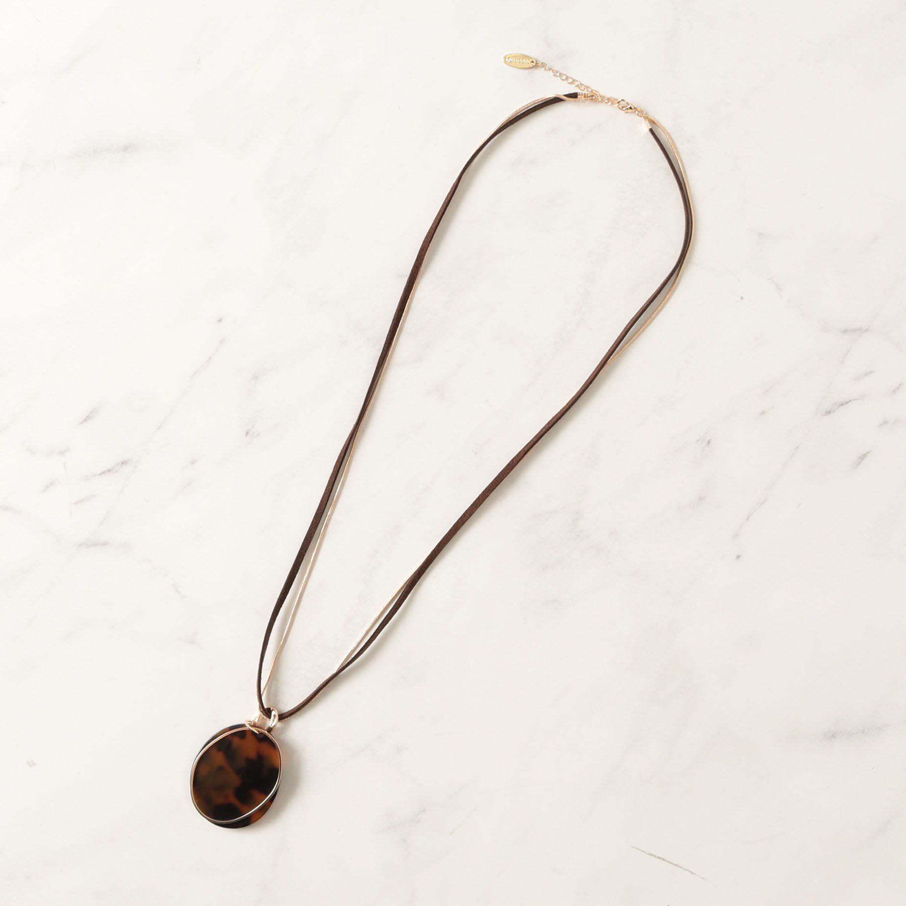 SHOO･LA･RUE「スエード紐＆スネークモチーフネックレス」|ネックレス|