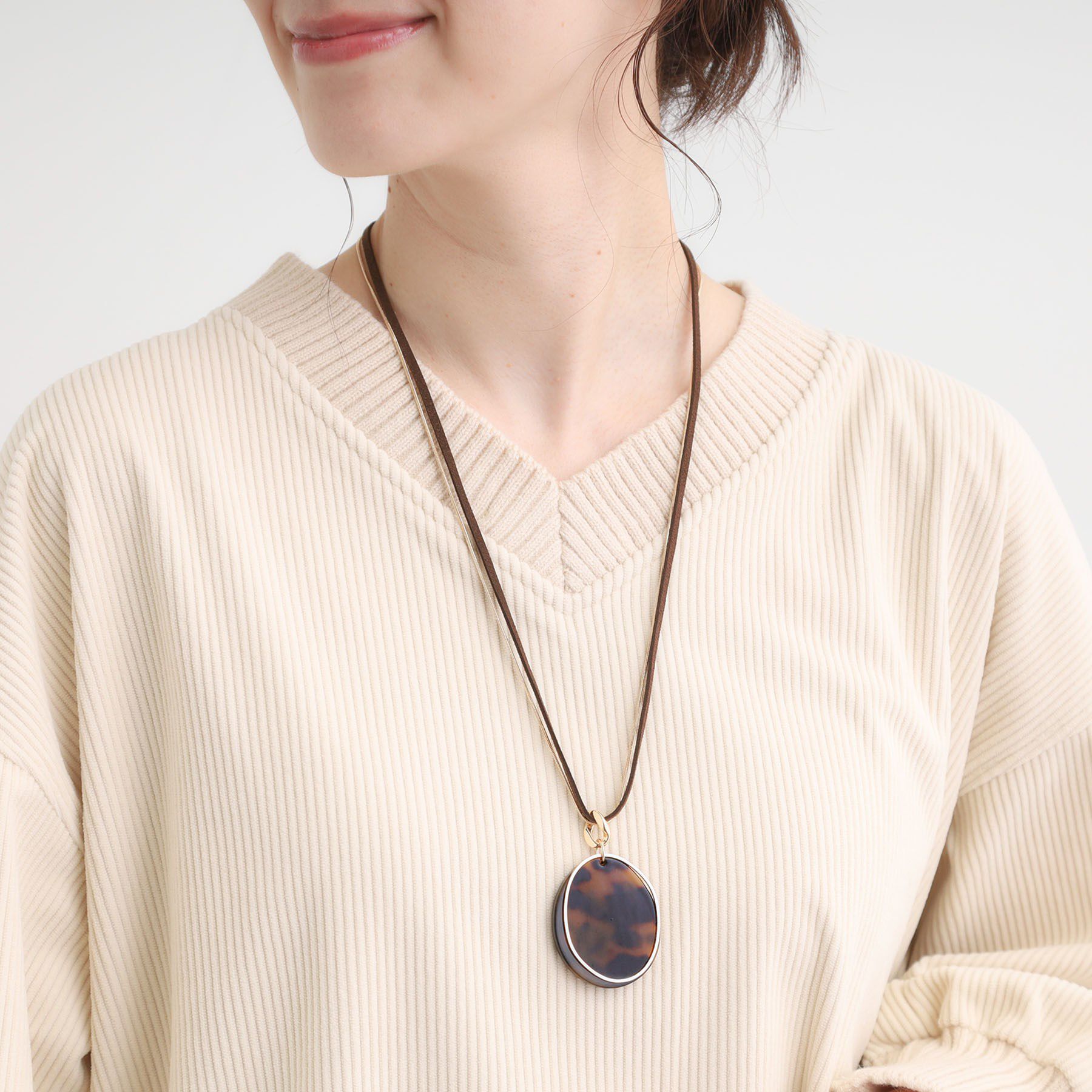 SHOO･LA･RUE「スエード紐＆スネークモチーフネックレス」|ネックレス|