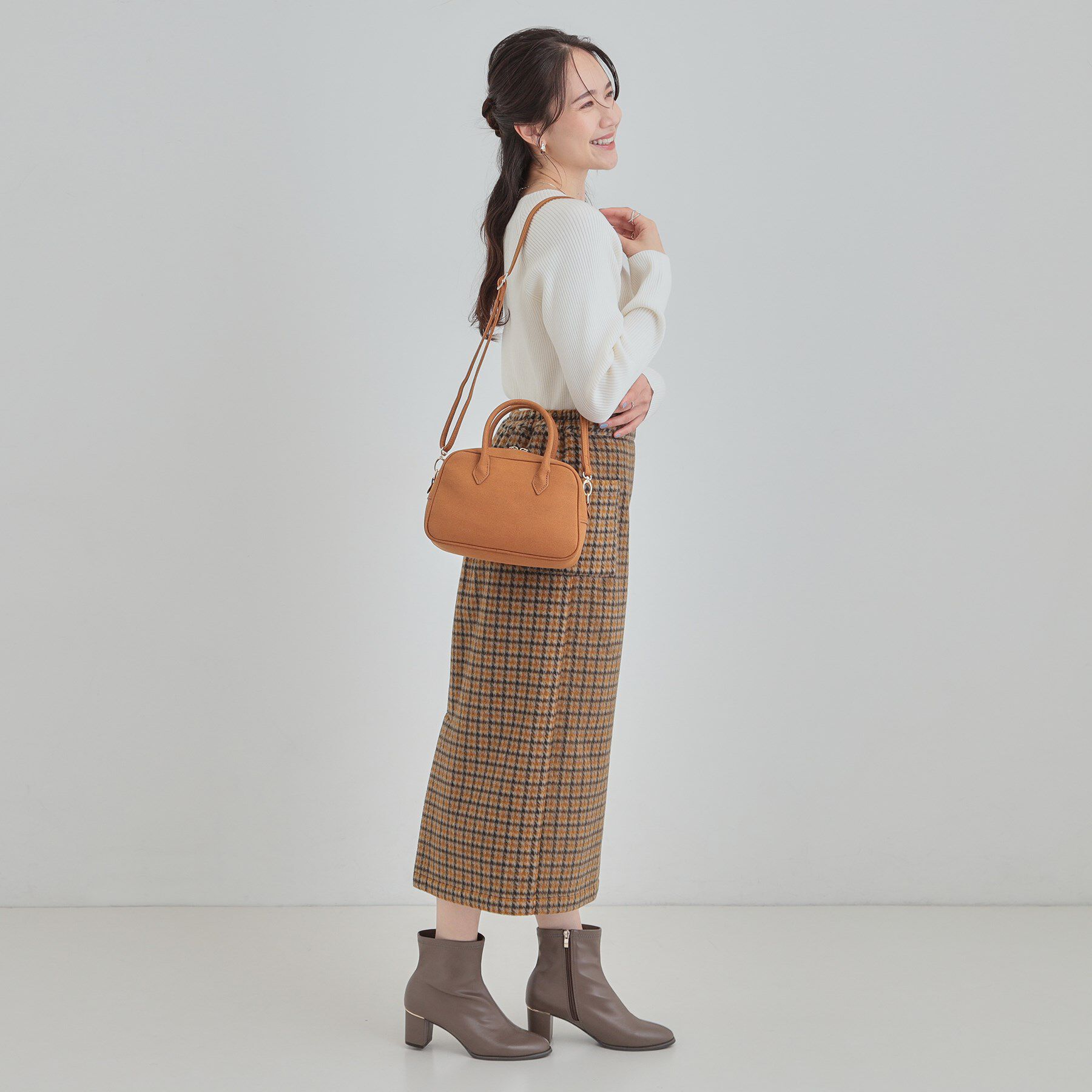 SHOO･LA･RUE「スエード調ボストンバッグ」|ボストンバッグ|