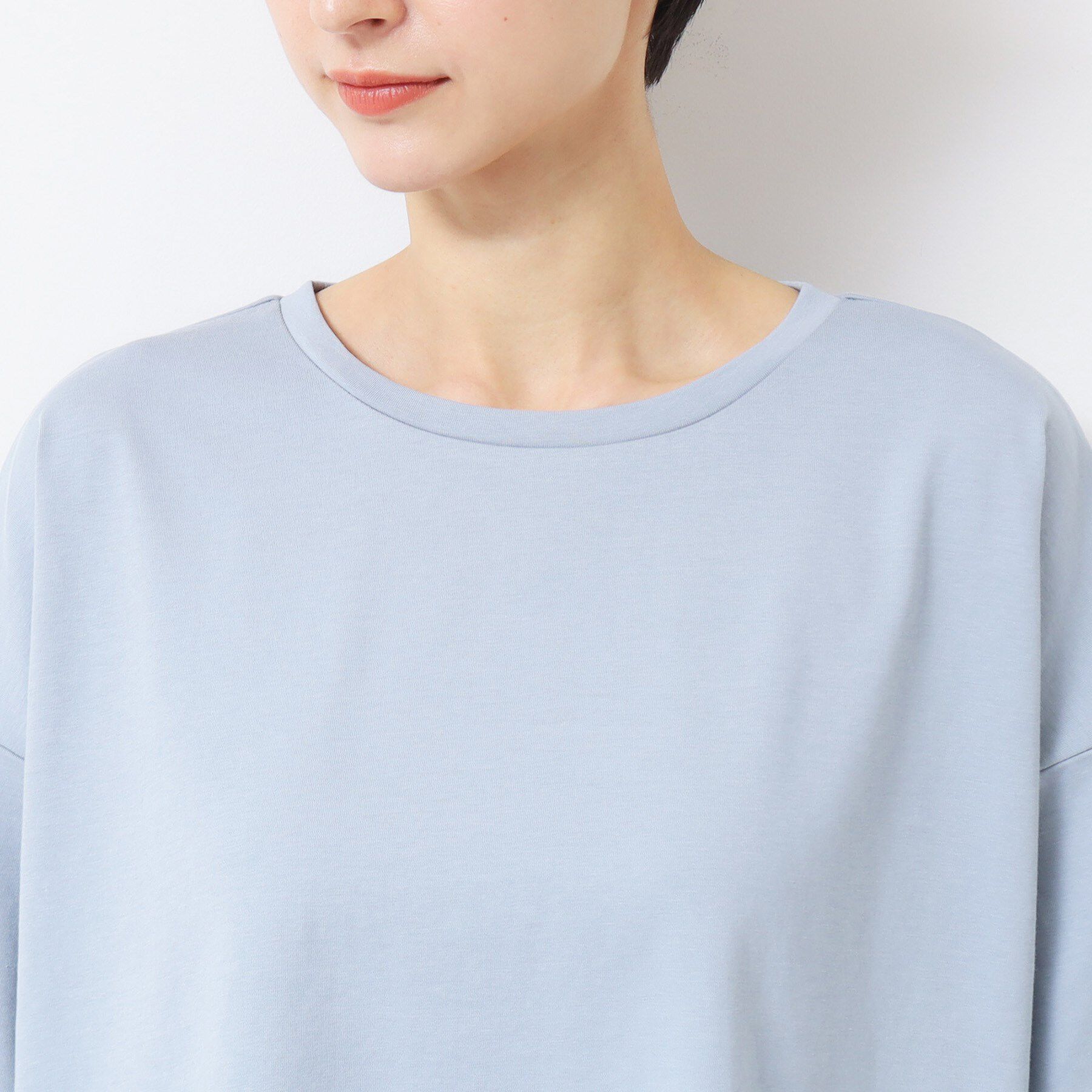 Dessin「【二の腕カバー/接触冷感/UV】ロールアップスリーブTシャツ（XS～L）」|Tシャツ・カットソー|