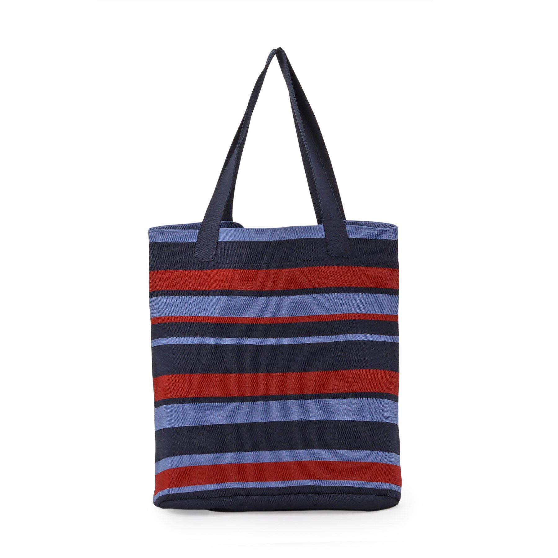 Dessin「【マシンウォッシャブル・A4収納可】ランダムボーダーニットBAG」|トートバッグ|