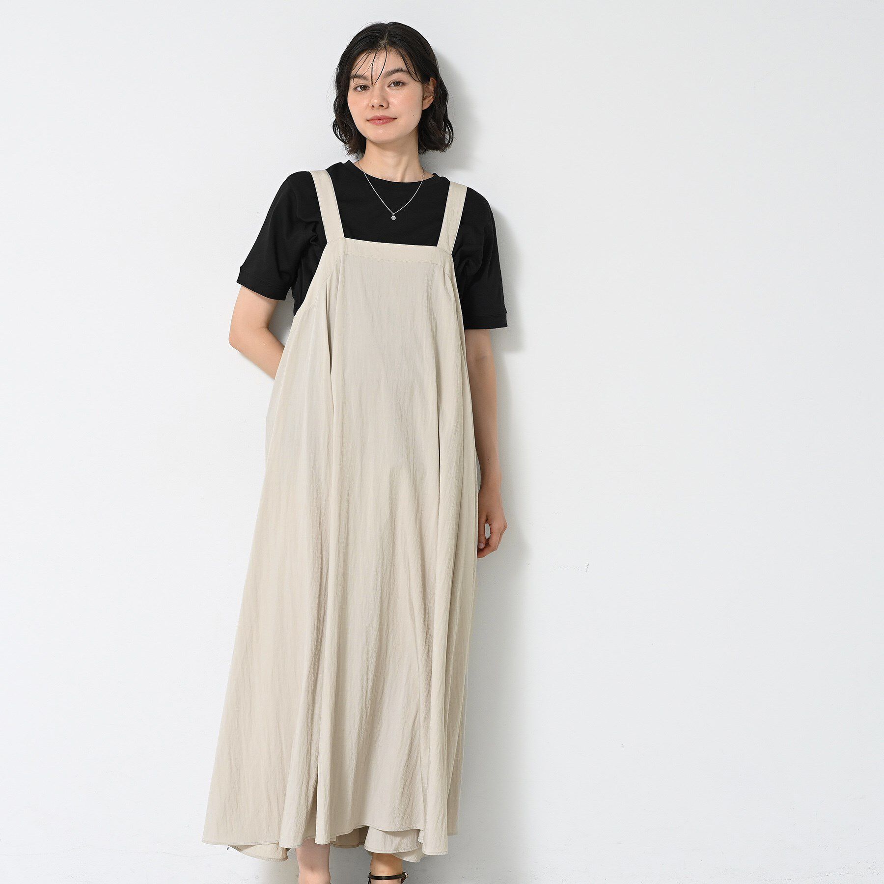 Dessin「【洗える】ナイロンジャンパースカート」|ワンピース|