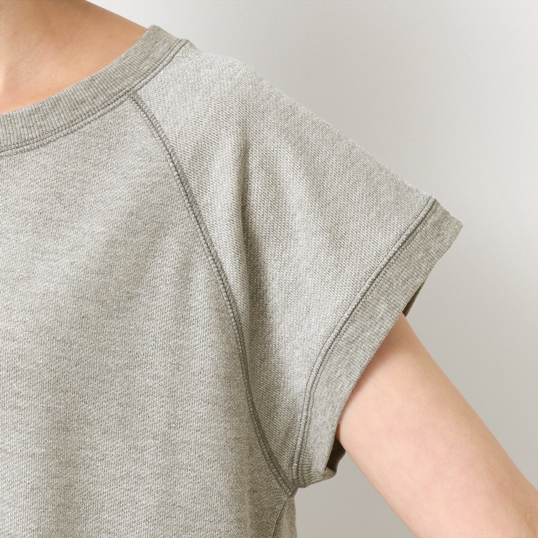 Dessin「【セットアップ可・洗える】ラメ裏毛トップス」|Tシャツ・カットソー|