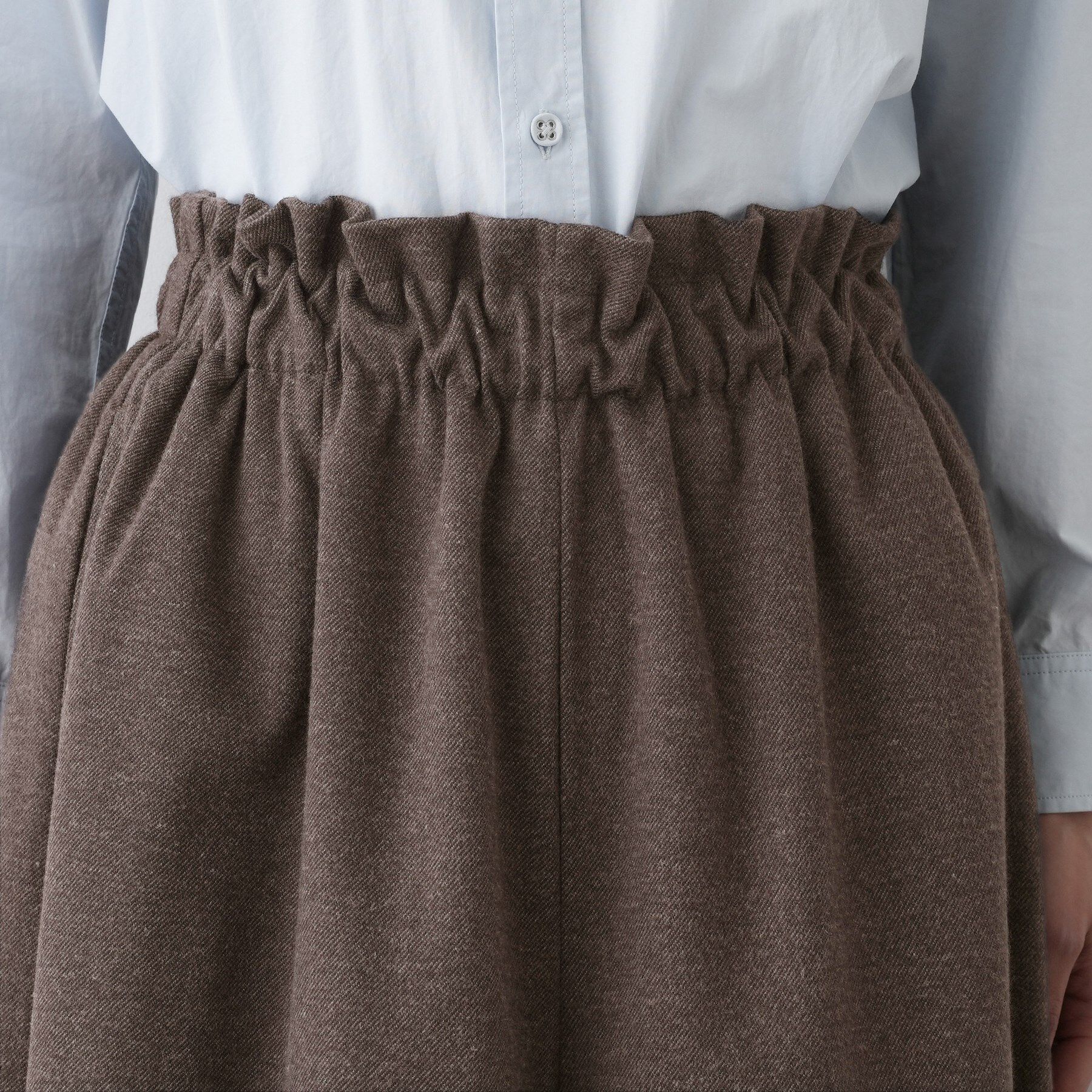 Dessin「【ウエストゴム/洗える】起毛フレアシルエットパンツ」|その他|