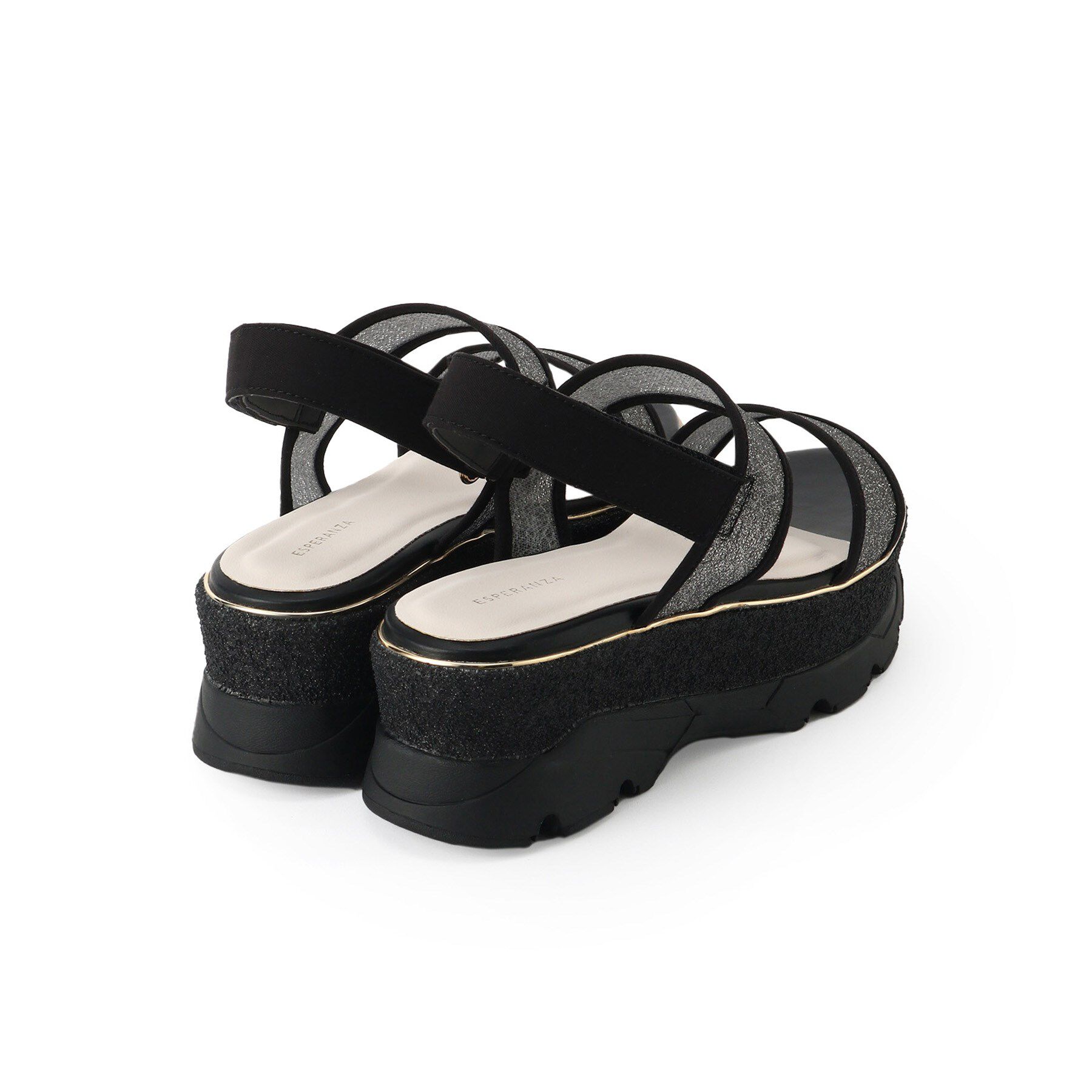 ESPERANZA「厚底ラメスポサン」|サンダル|