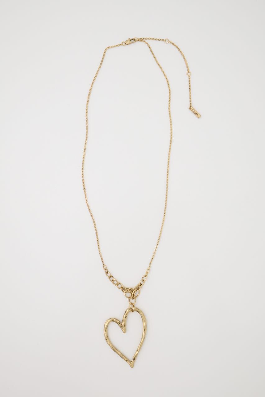 MOUSSY「HEART ネックレス」|ネックレス|GLD