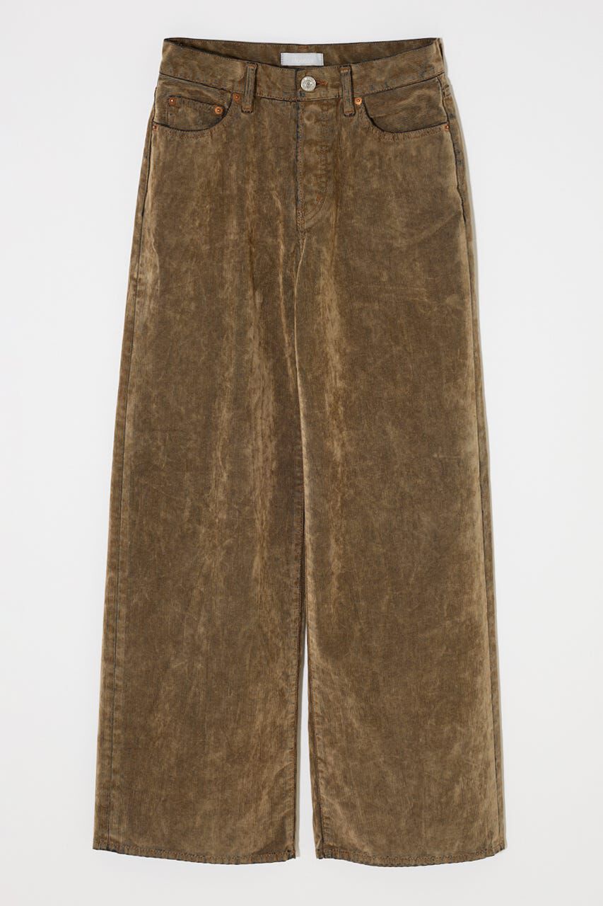 MOUSSY「MIDRISE CORDUROY バギー」|デニム|