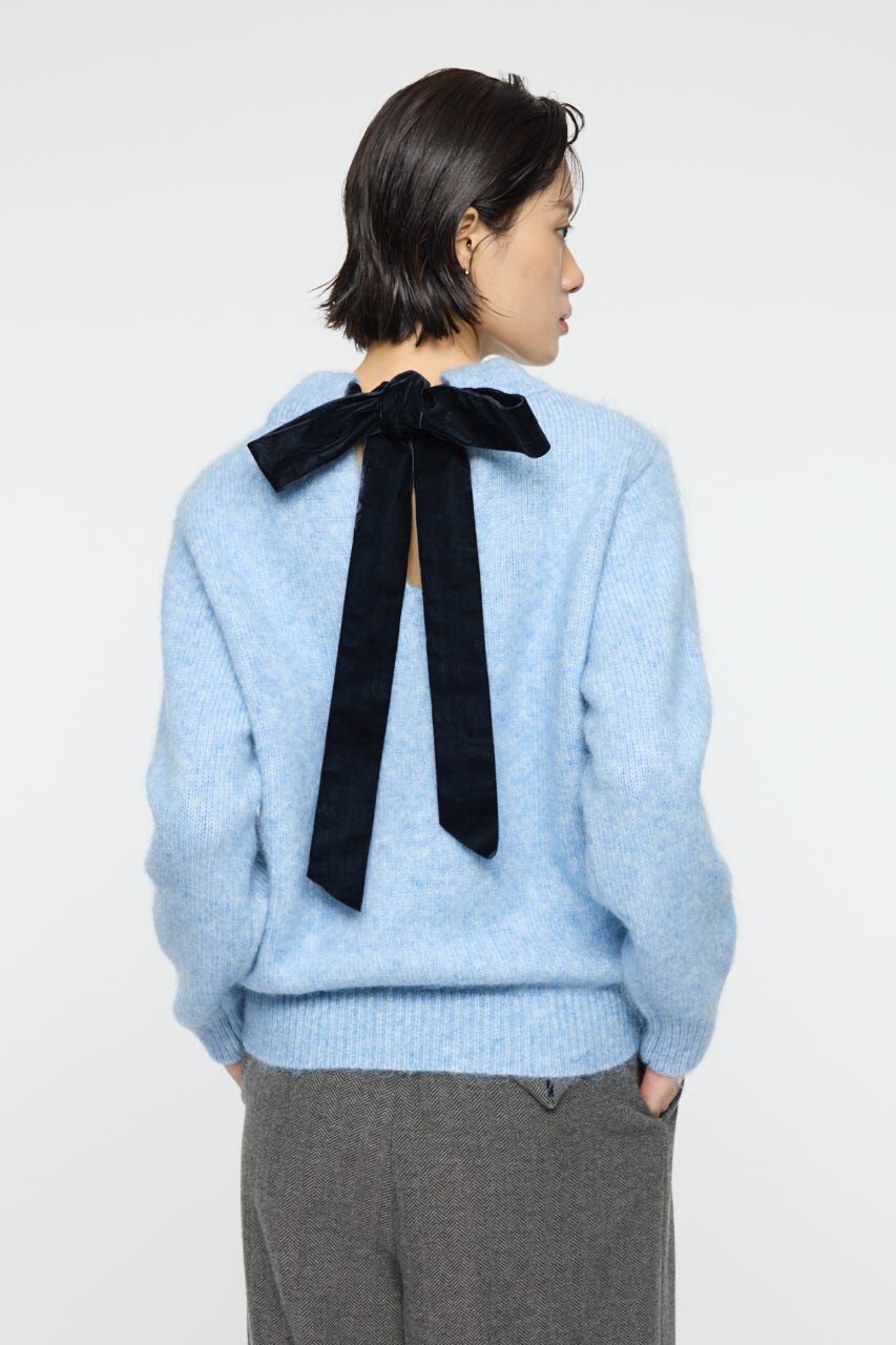 MOUSSY「BACK RIBBON セーター」|ニット・セーター|