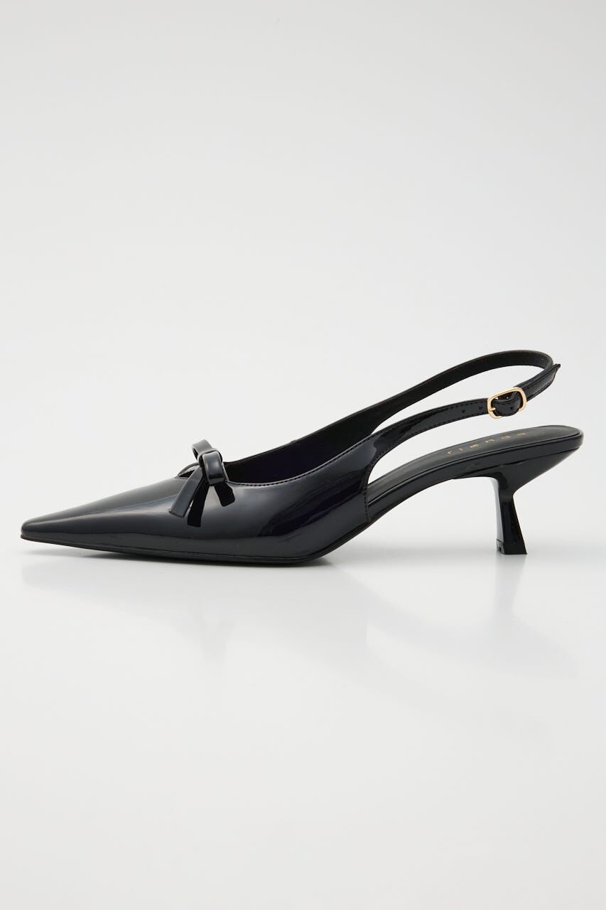 rienda「リボンエナメルミュール」|サンダル|