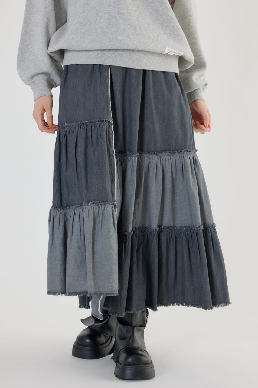 RODEO CROWNS「アシメティアードデニムスカート」|スカート|