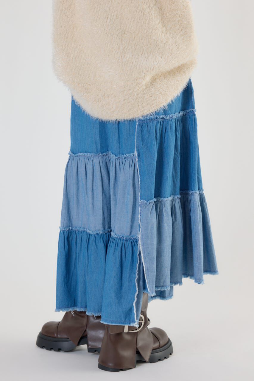 RODEO CROWNS「アシメティアードデニムスカート」|スカート|